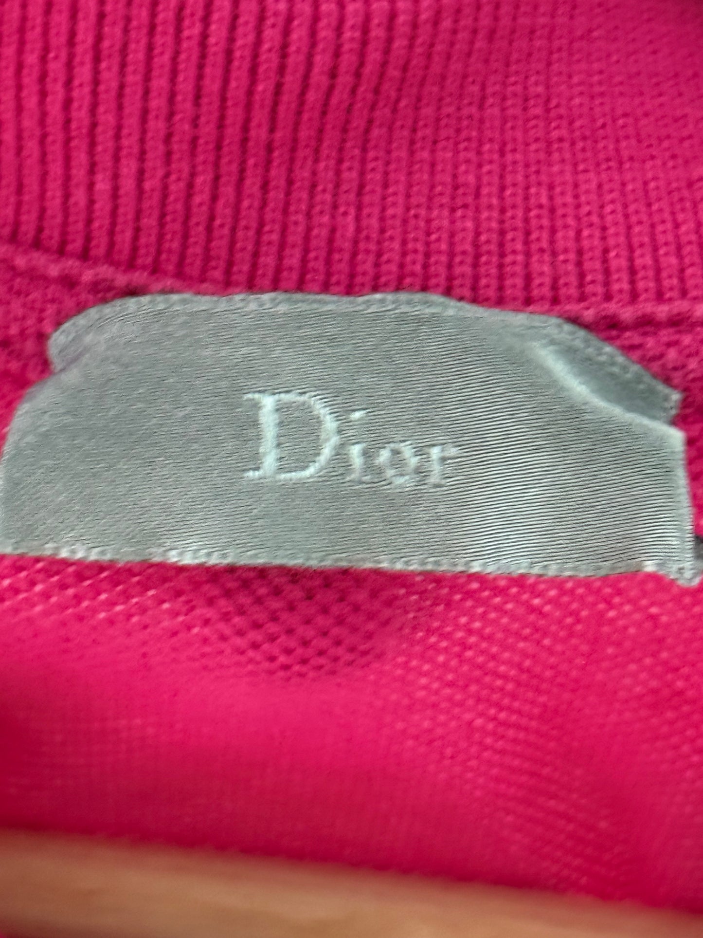 Dior Homme Hedi Slimane pink polo