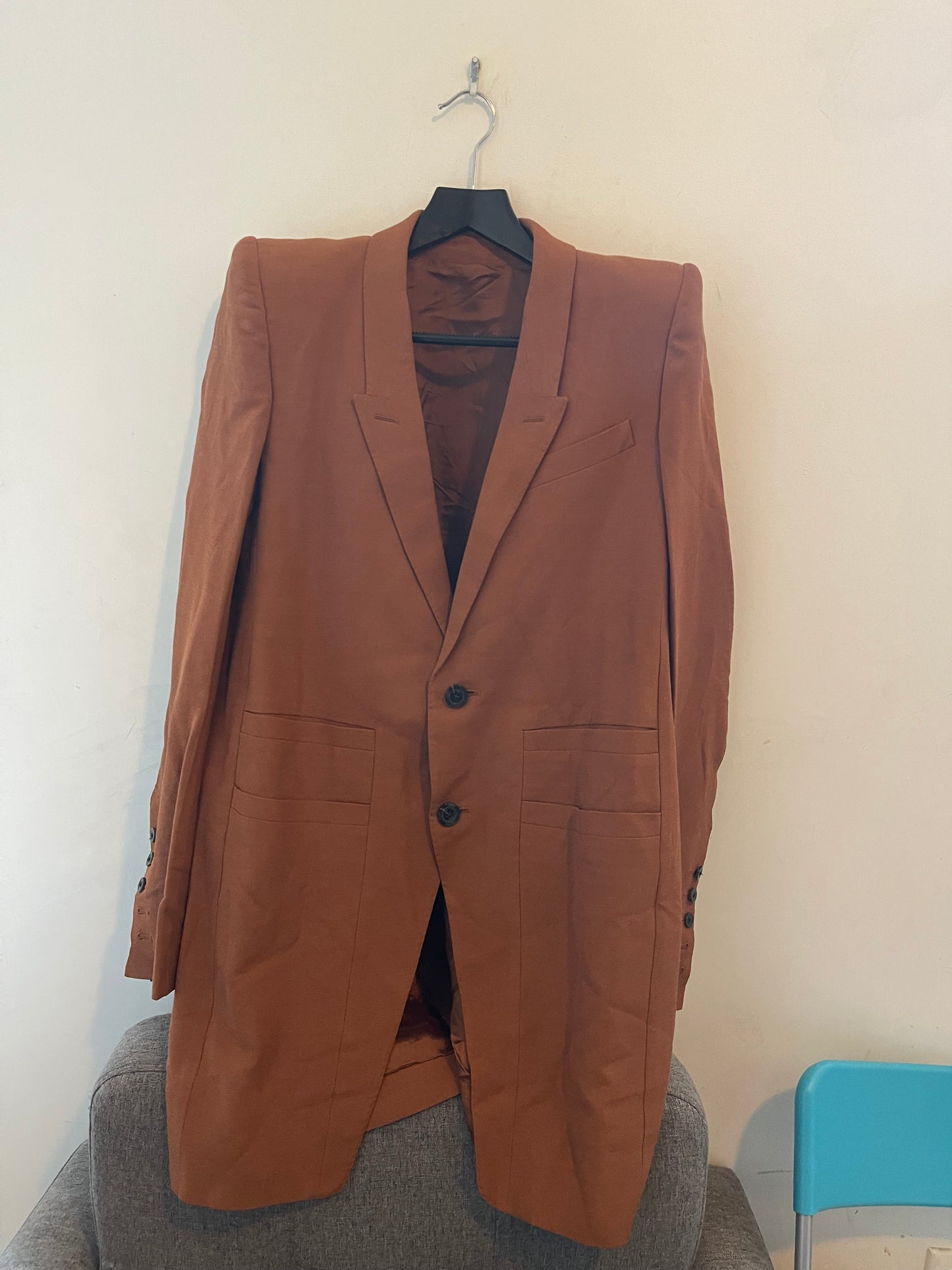 Rick Owens AW19 Larry rust neue coat
