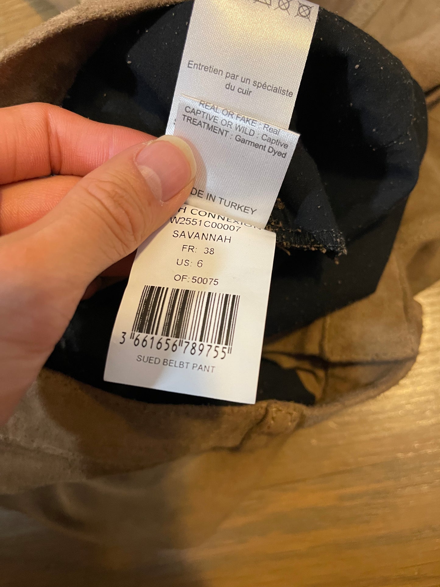 Faith connexion suede flared pants