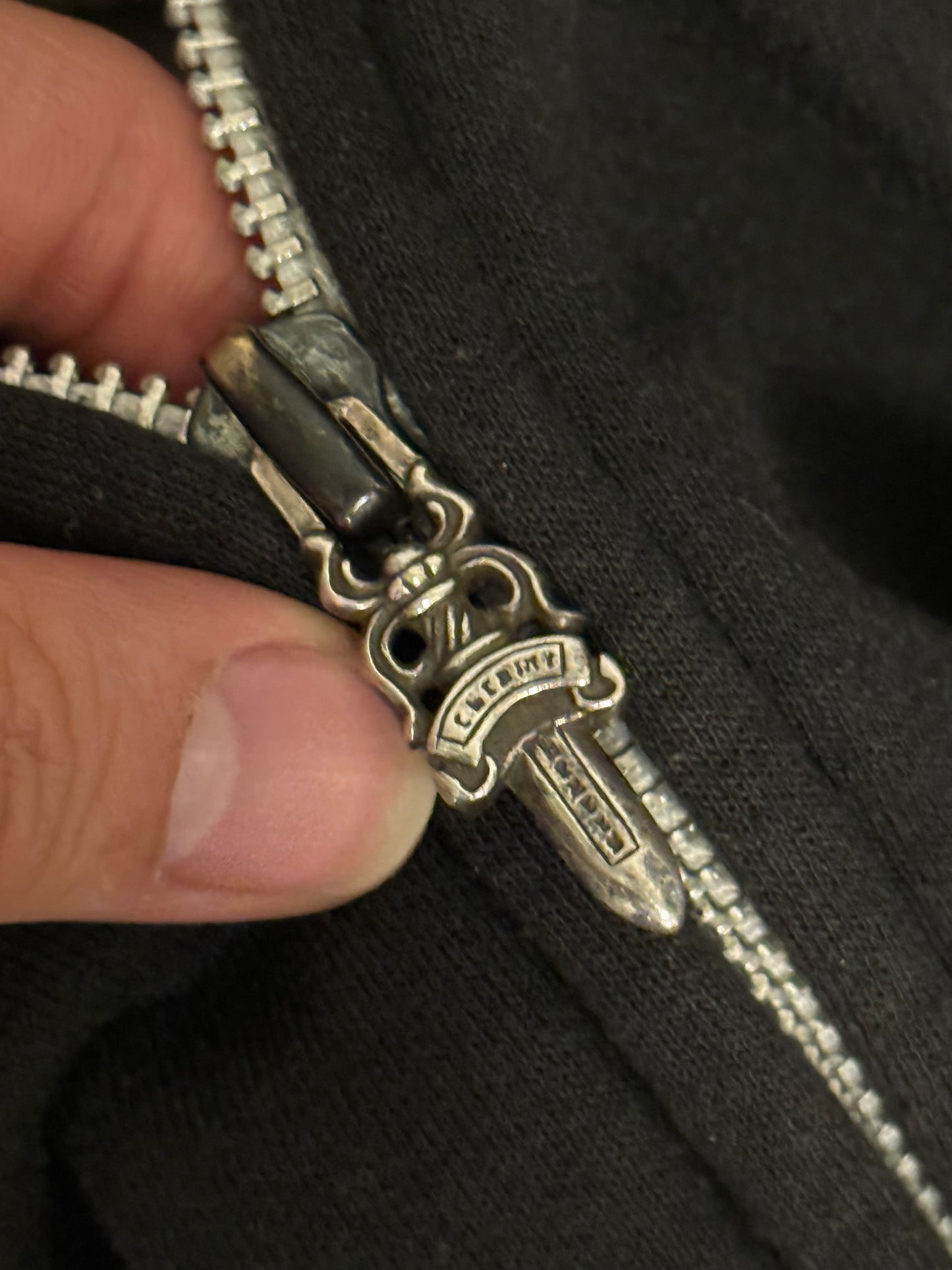 Chrome hearts thermal vintage scroll hoodie