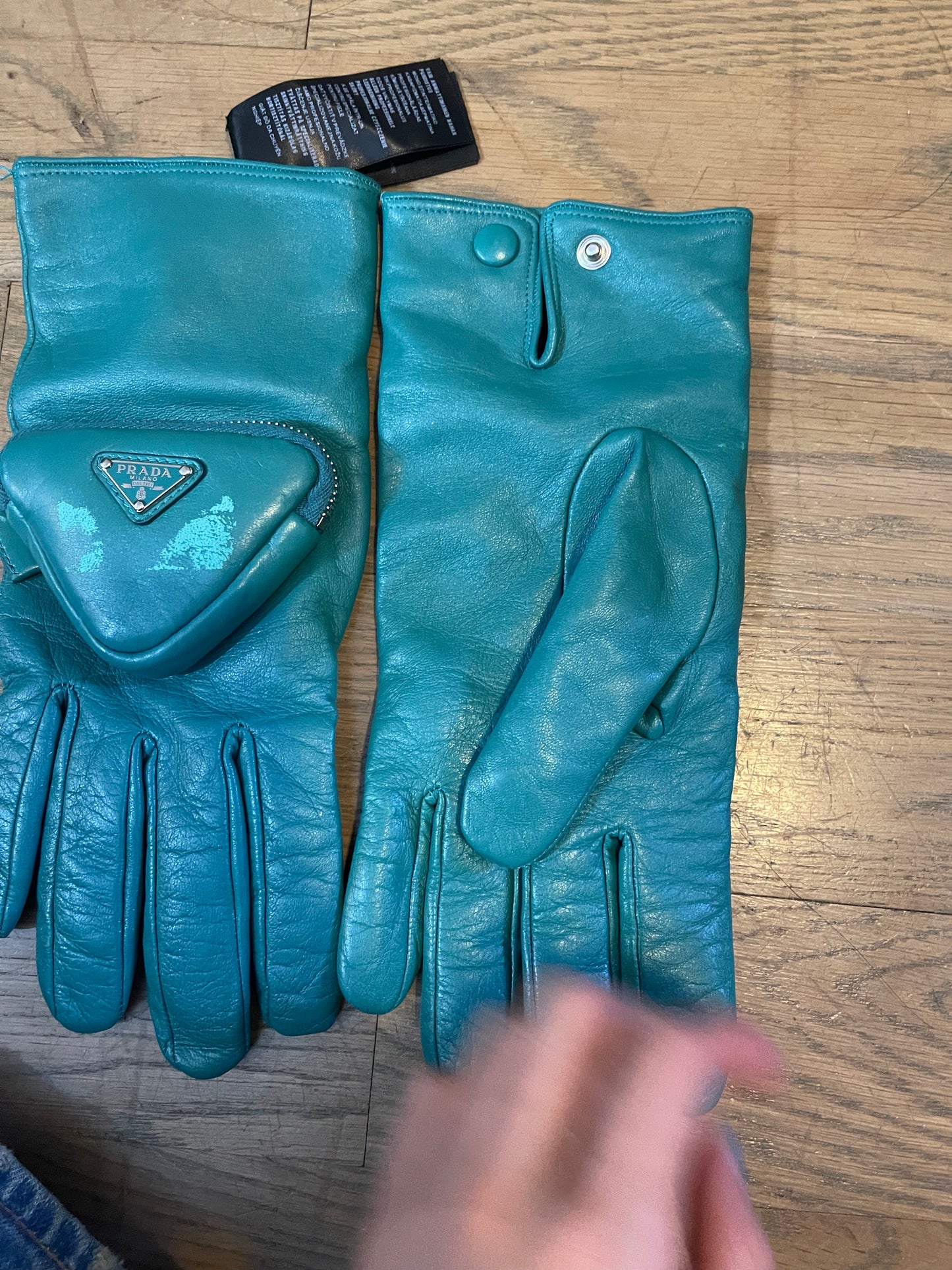 Prada Napa leather gloves