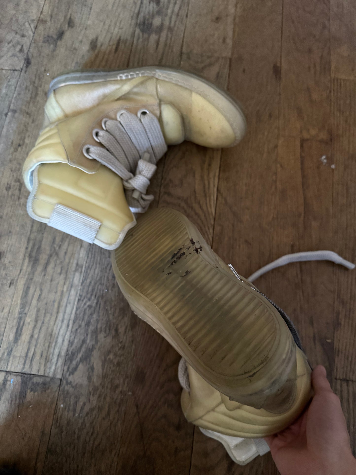 Rick Owens SS23 EDFUtransparent jumbo Geobasket