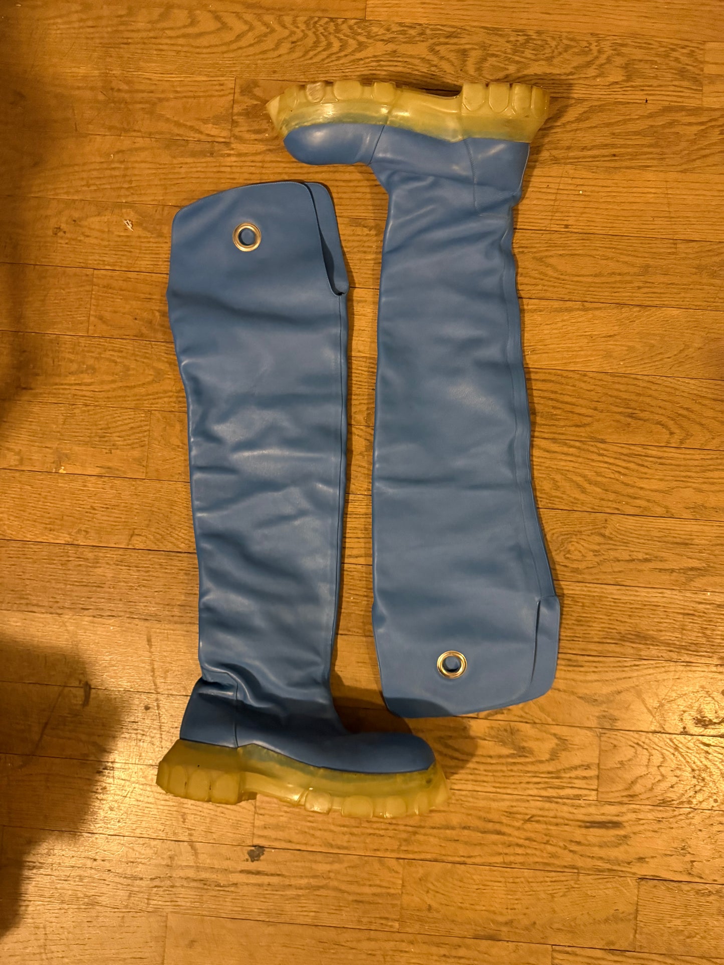 Rick Owens Nublu Kowboy thigh high boots