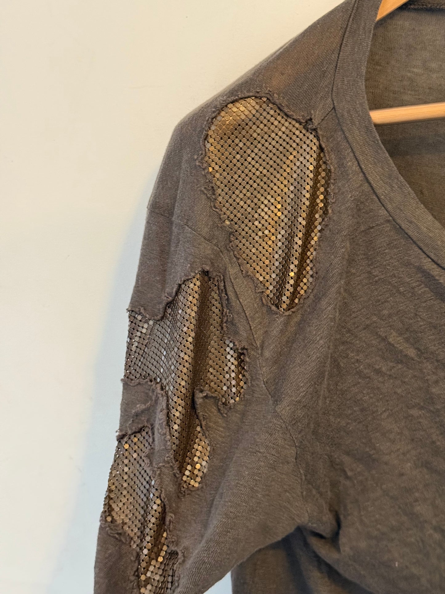 Balmain decarnin era armor mesh shirt size 42