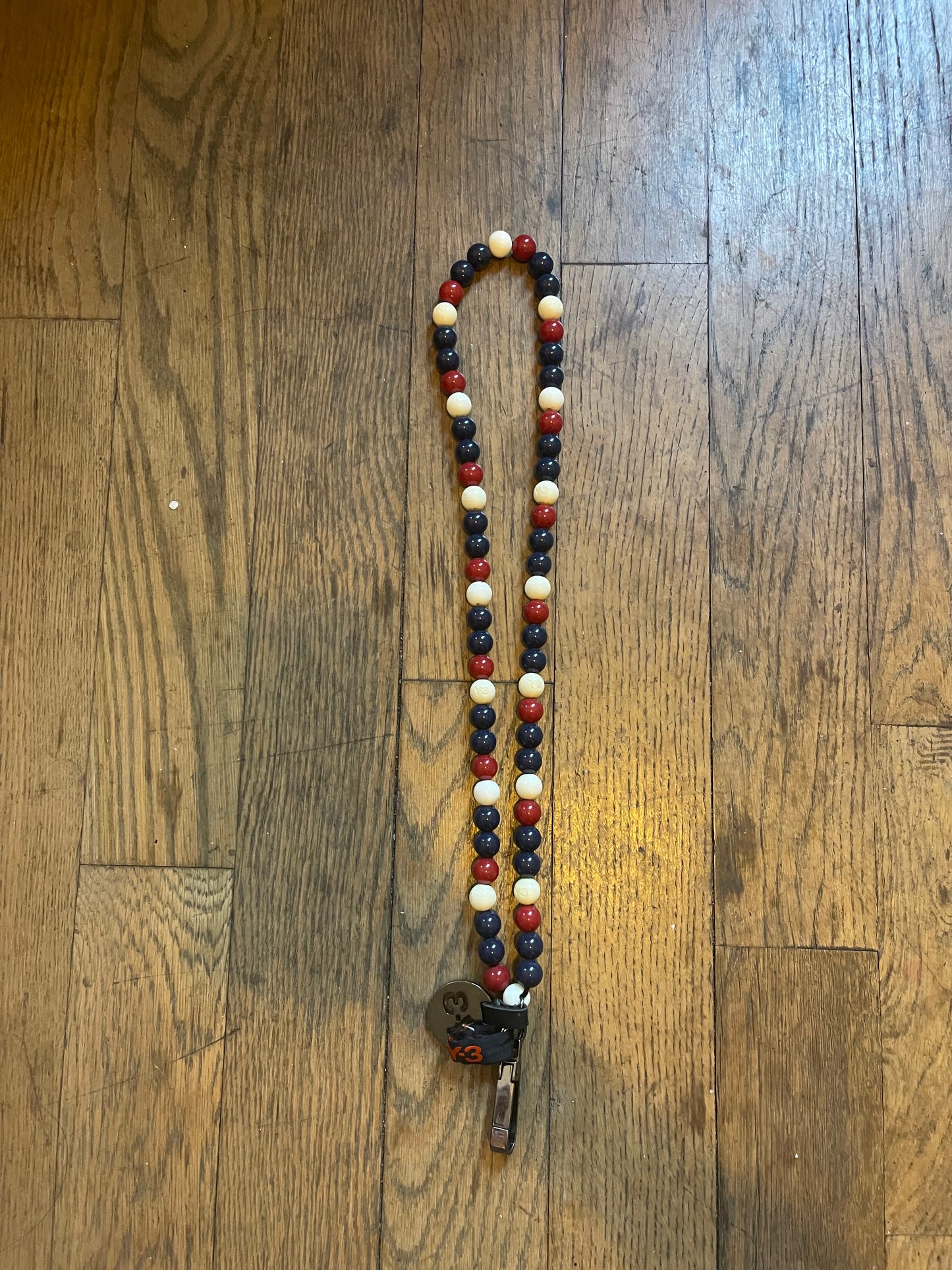 Y-3 Yohji yamamoto beaded lanyard