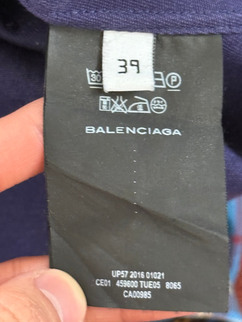 Balenciag SS17 Purple military shirt