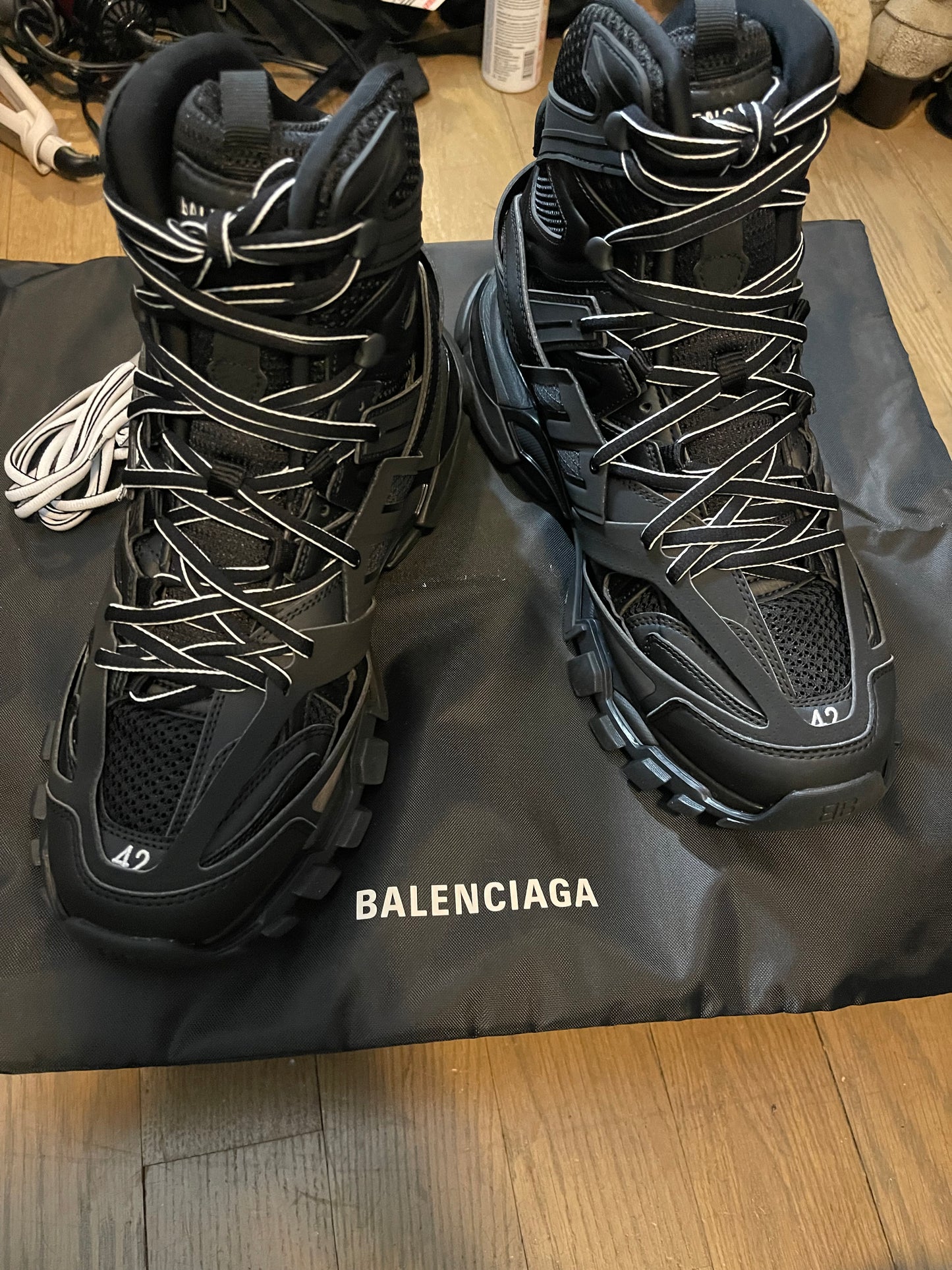 Balenciaga track hike sneaker boots