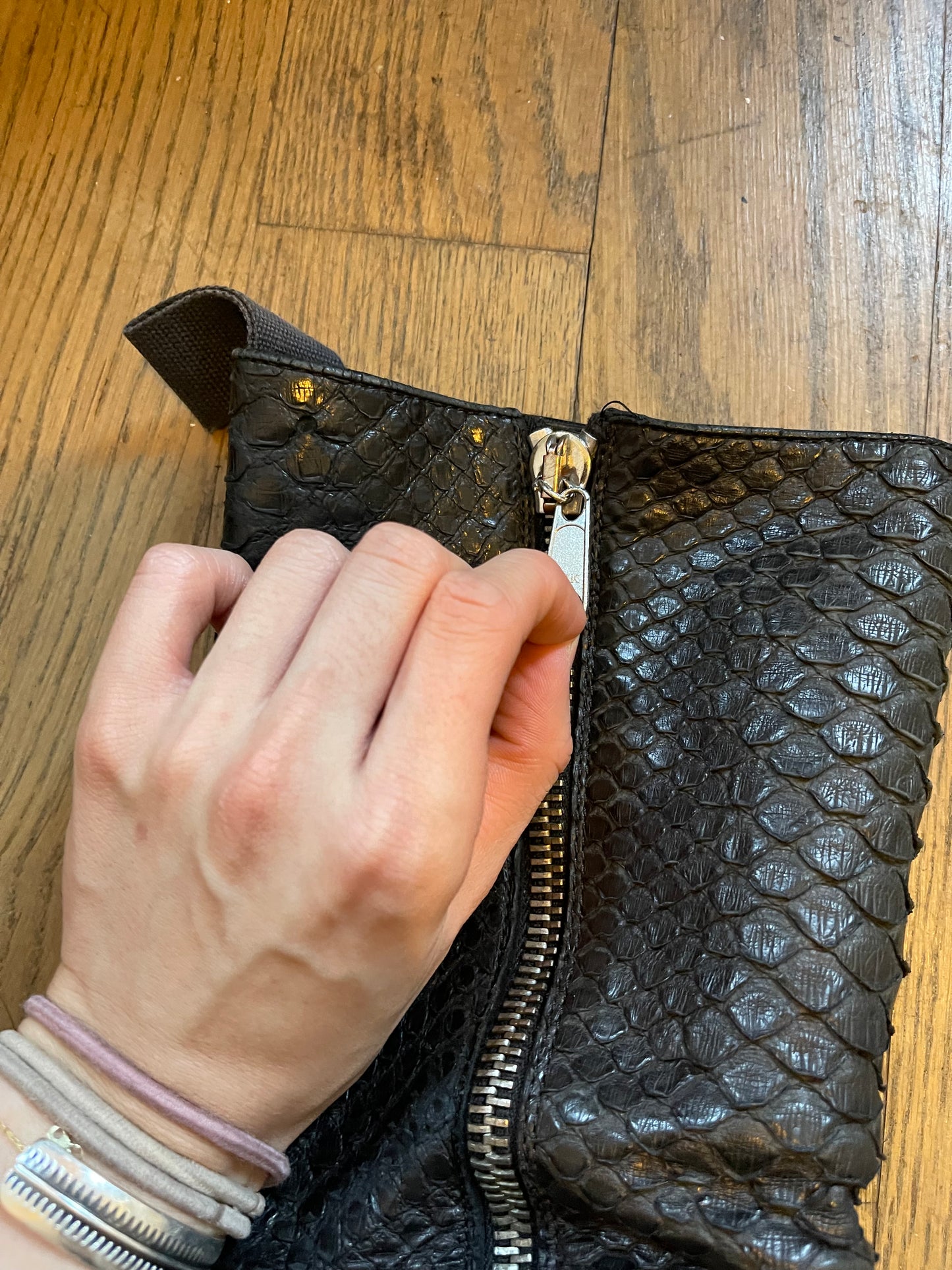 Rick Owens FW10 gleam python turbo wedges