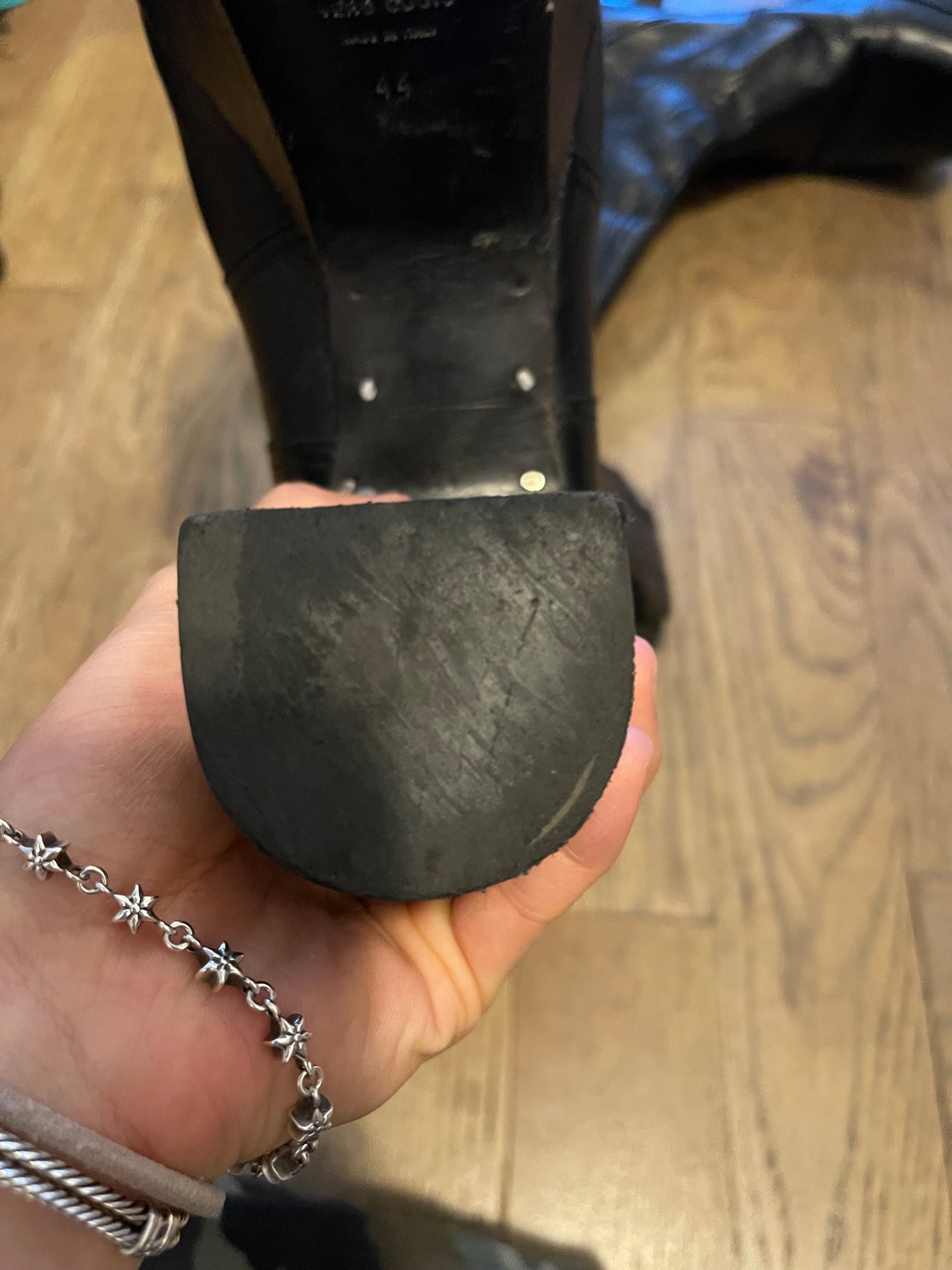 Rick Owens first iteration motorcycle kiss boots