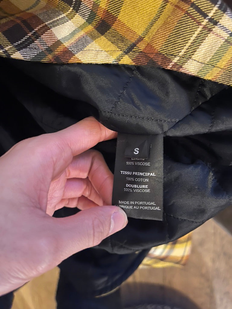 Vetements AW17 plaid football shoulder button up shirt