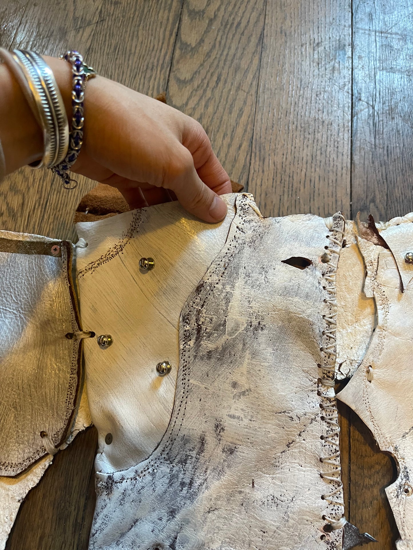 Kmrii white pouch waist bag
