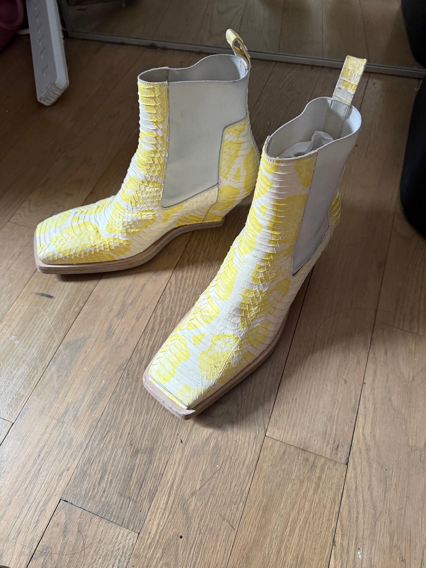 Rick Owens AW20 sample python effect leather