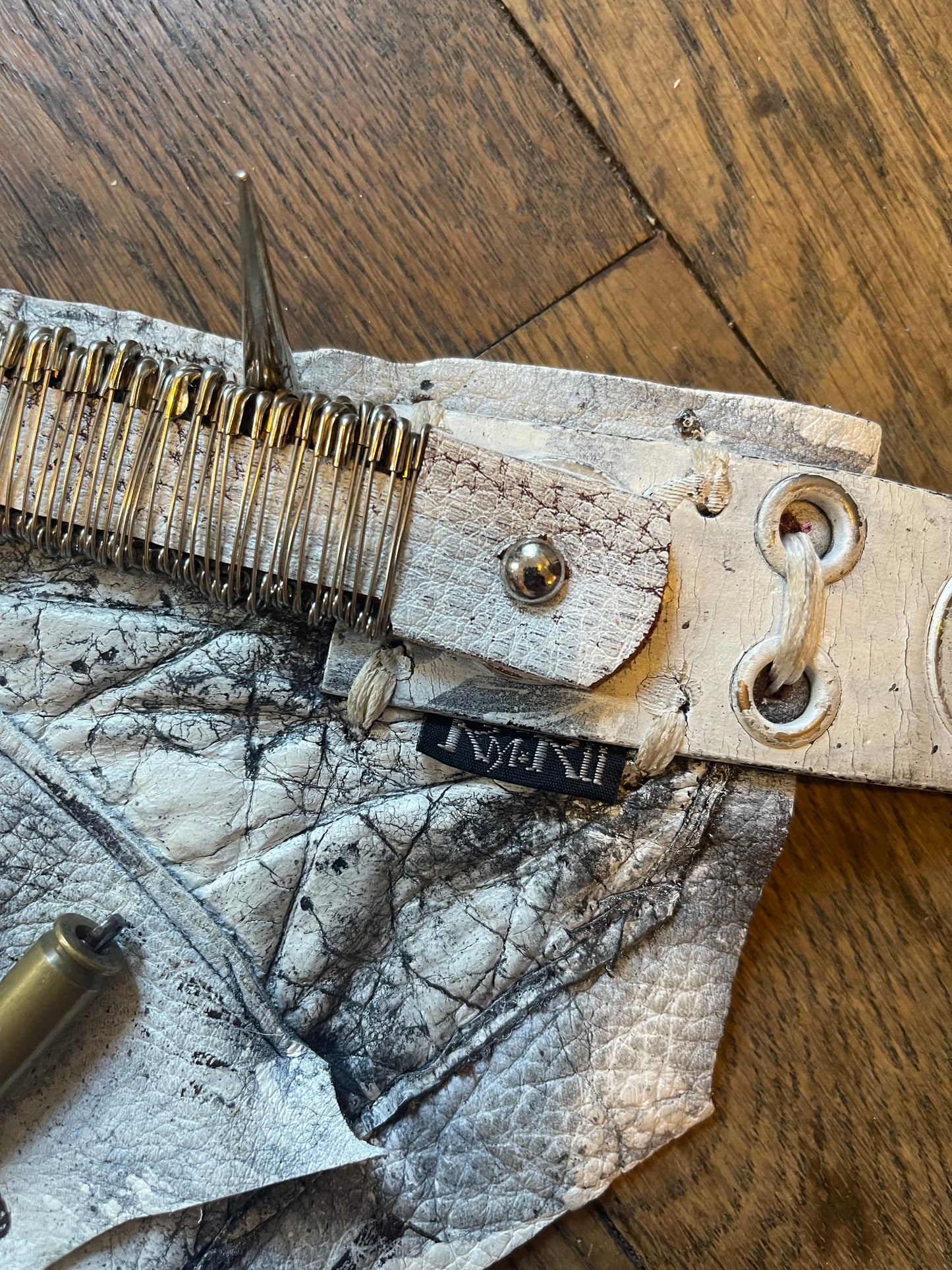 Kmrii white pouch waist bag