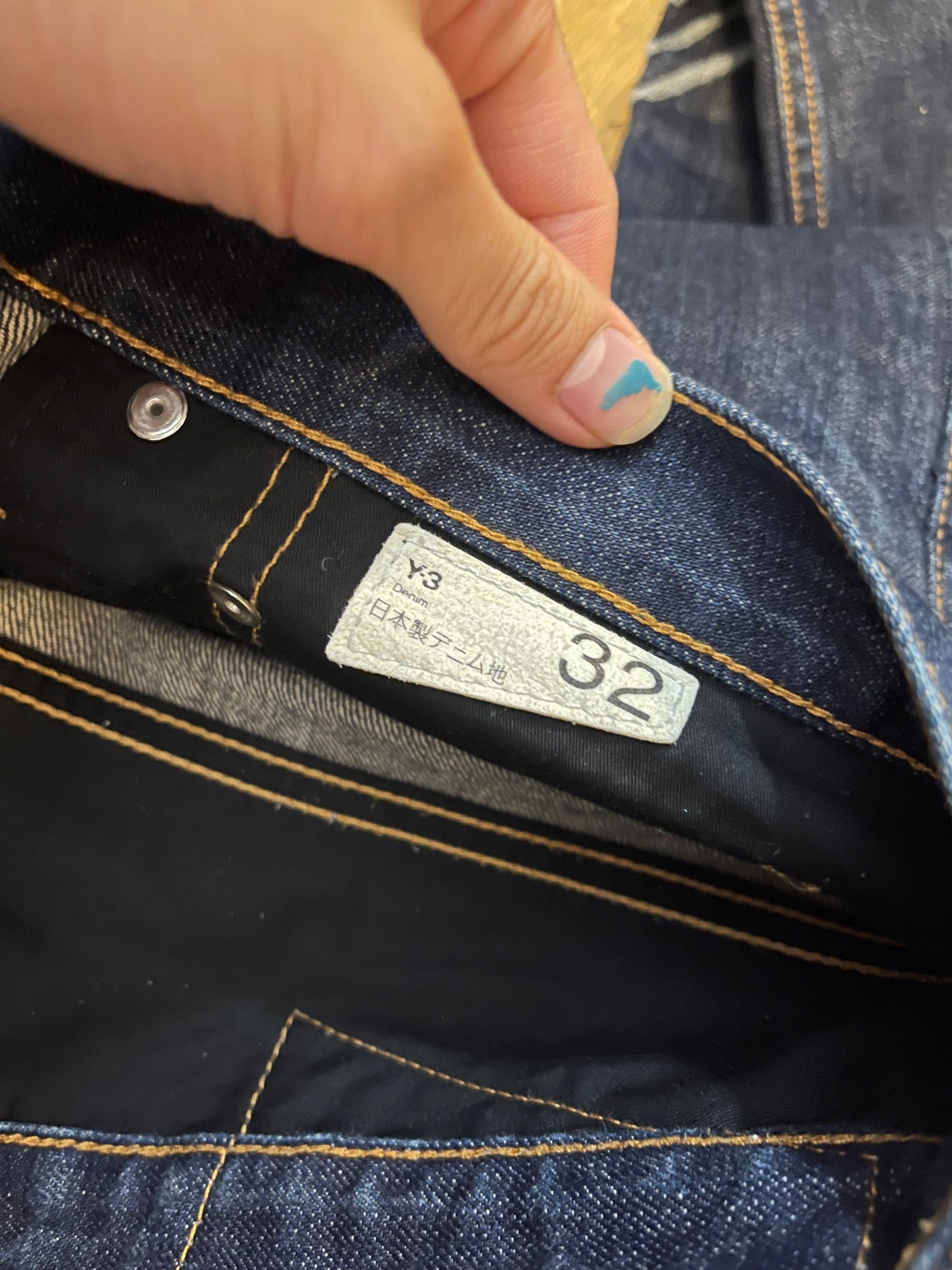 Y3 Yohji yamamoto 2008 striped denims