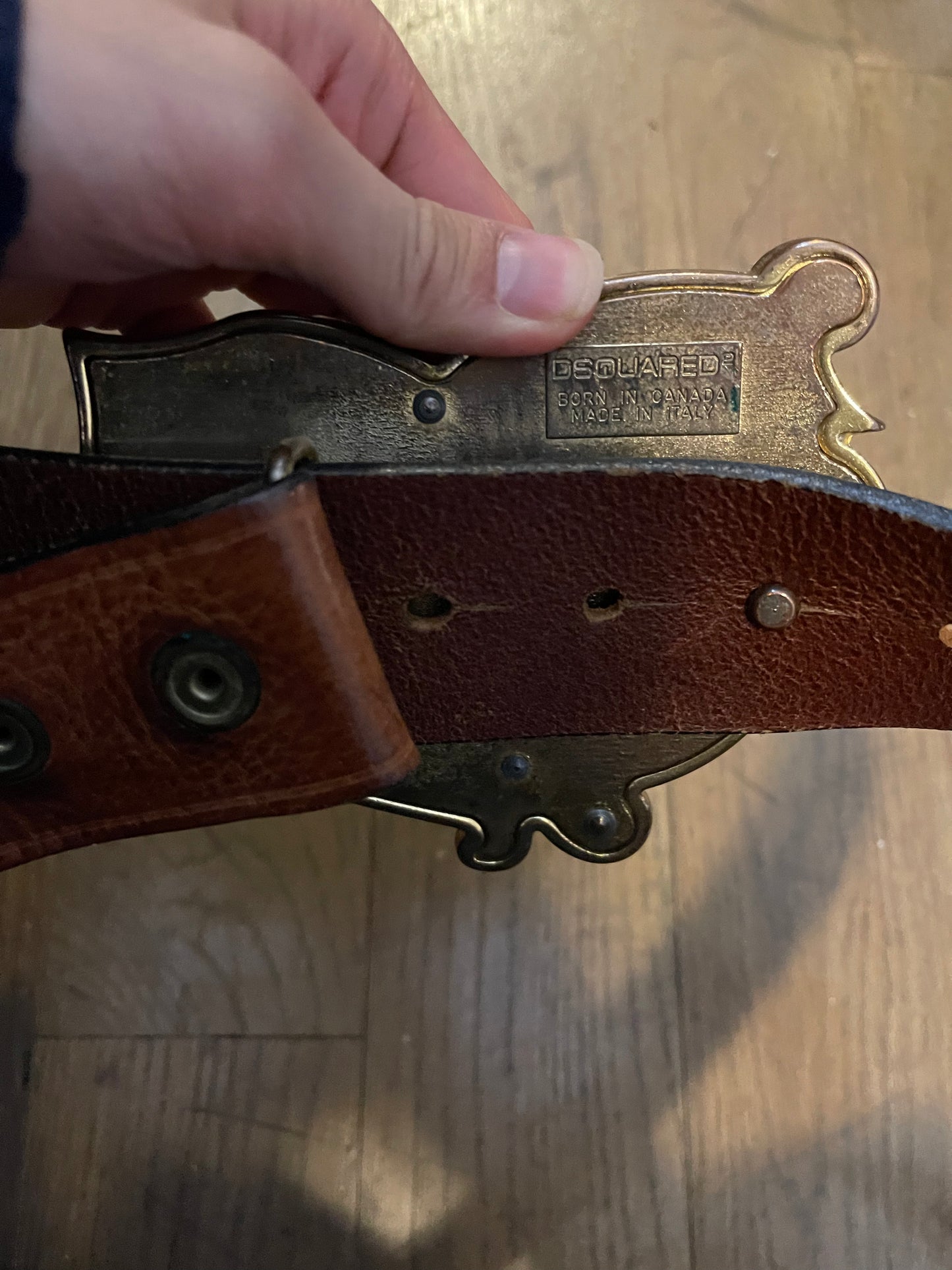 Dsquared2 portrait belt