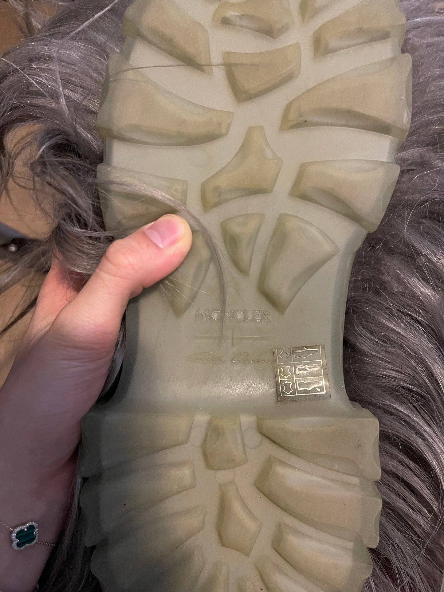 Rick Owens moncler big rock megalace boots