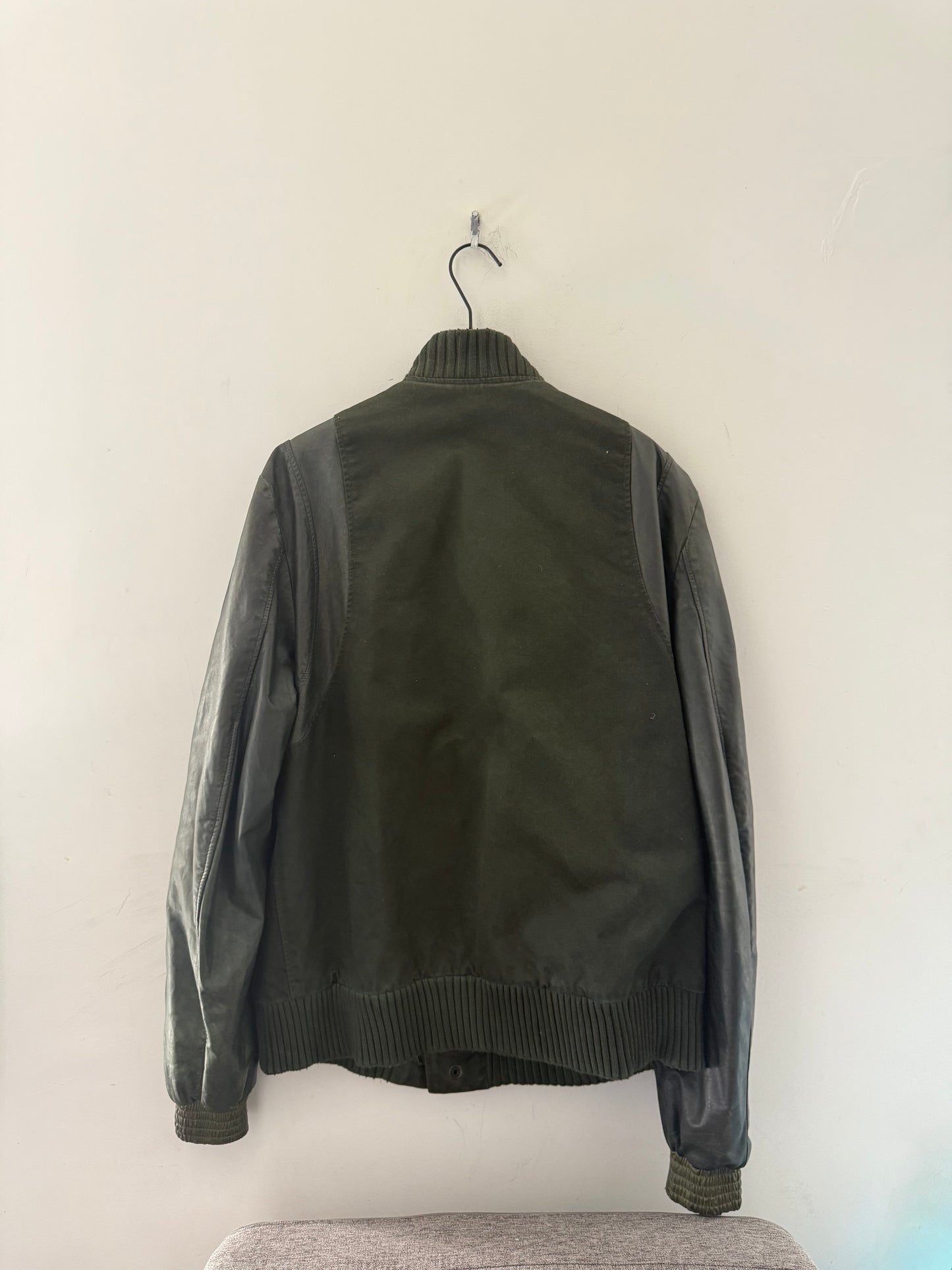 Balmain SS11 green teddy jacket