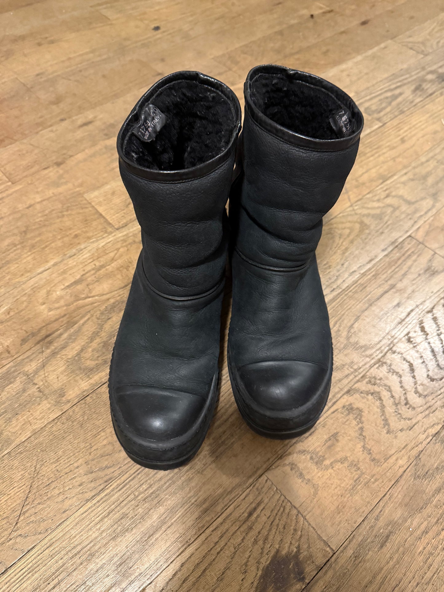 Rick Owens AW14 moody shearling boots