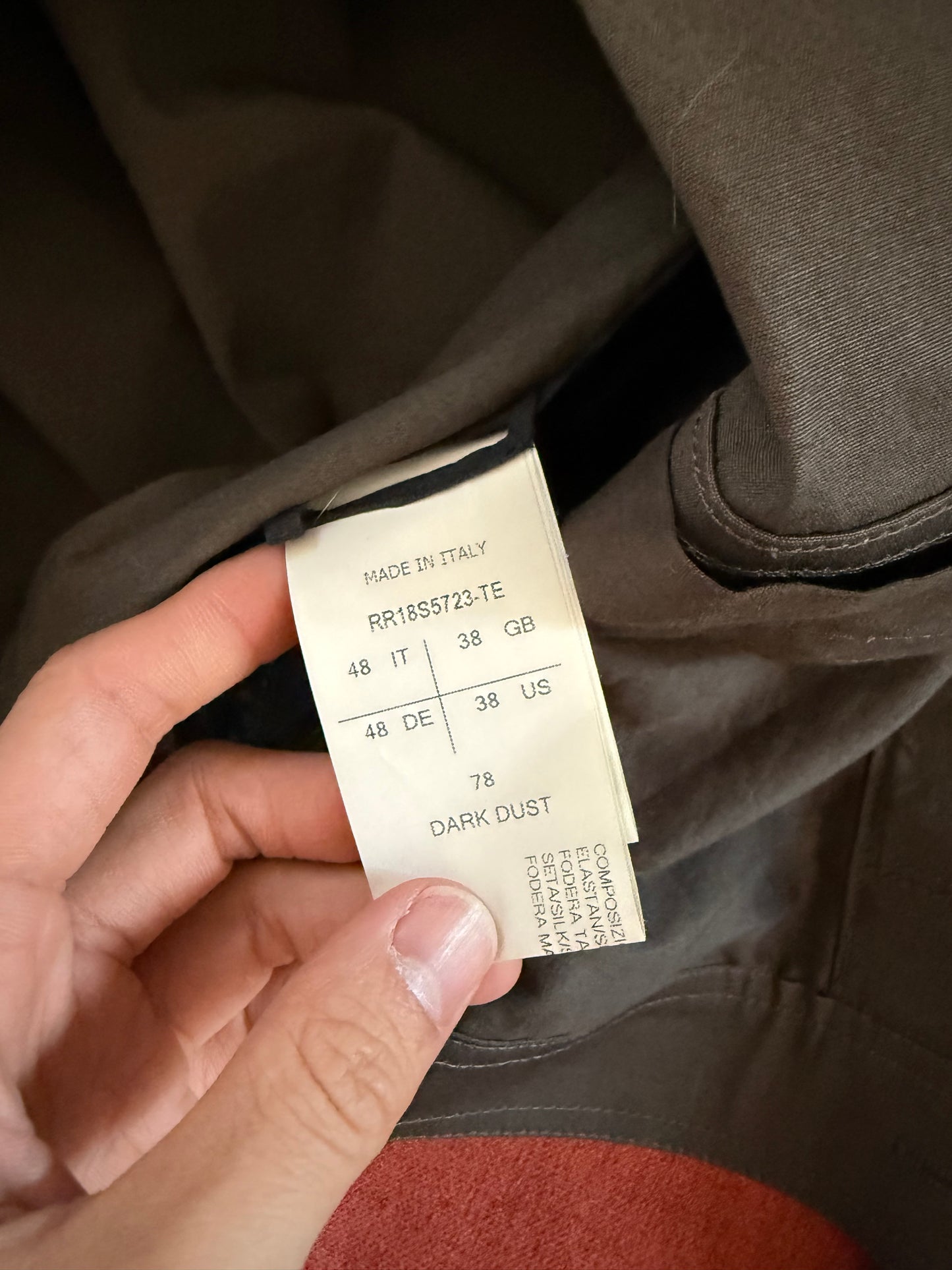 Rick Owens SS18 dirt little joe jacket