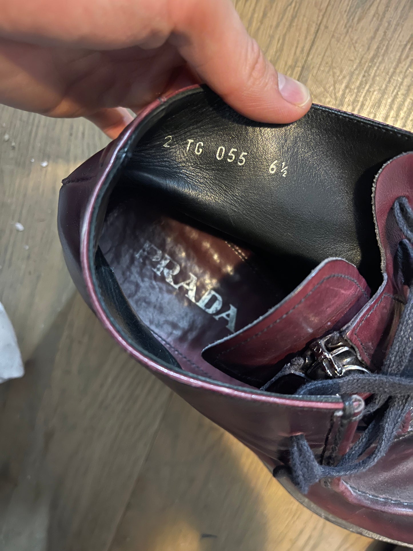 Prada aw13 lug sole derby