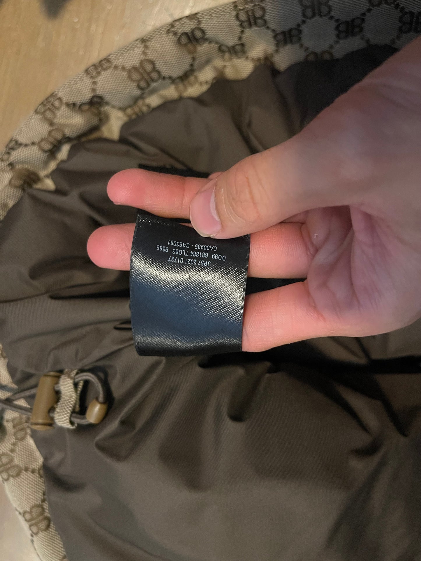Balenciaga x Gucci c shape hacker puffer vest