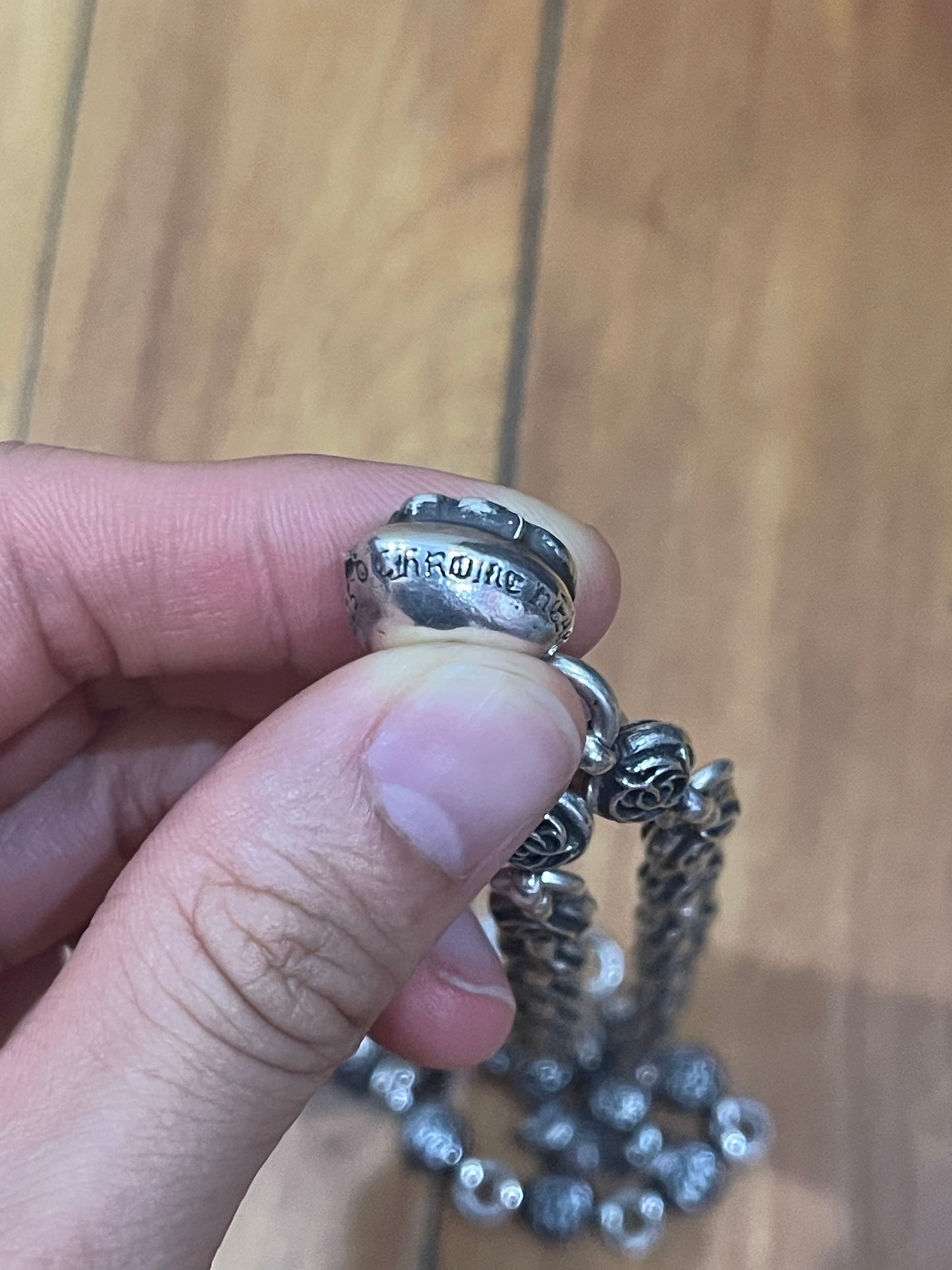 Chrome hearts Celtic ball heart pendant necklace