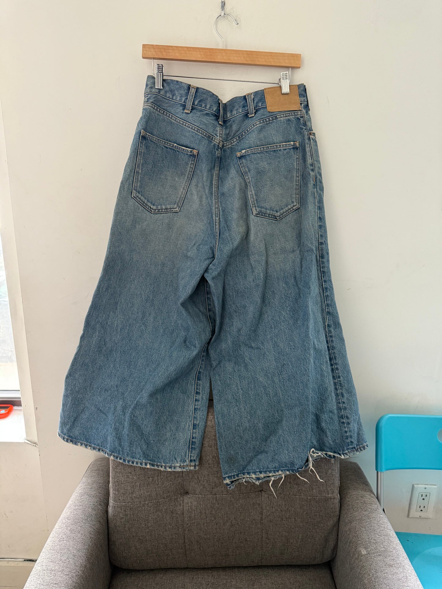 Celine denim wide trousers