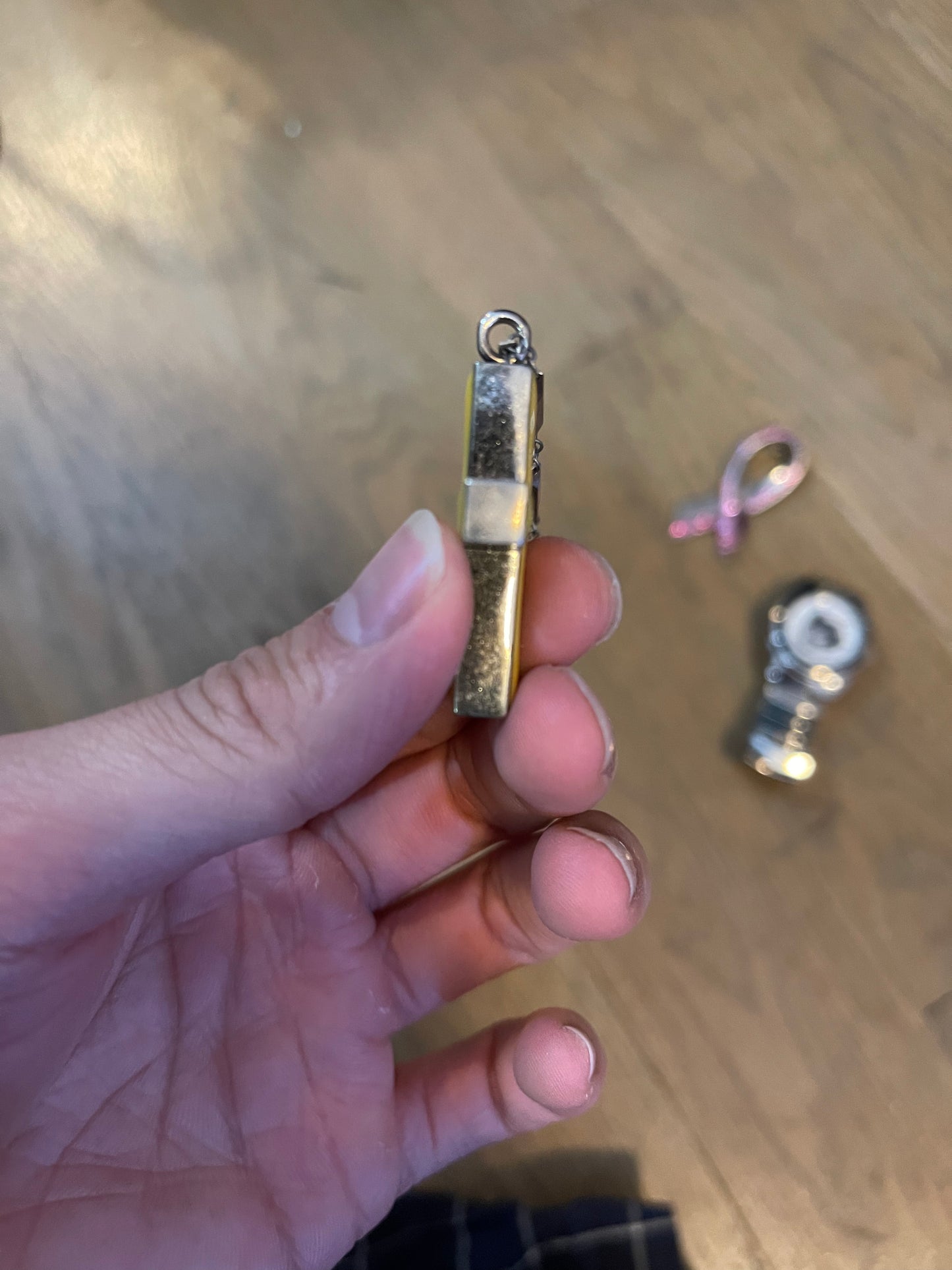 Undercover AW97 yellow cross necklace