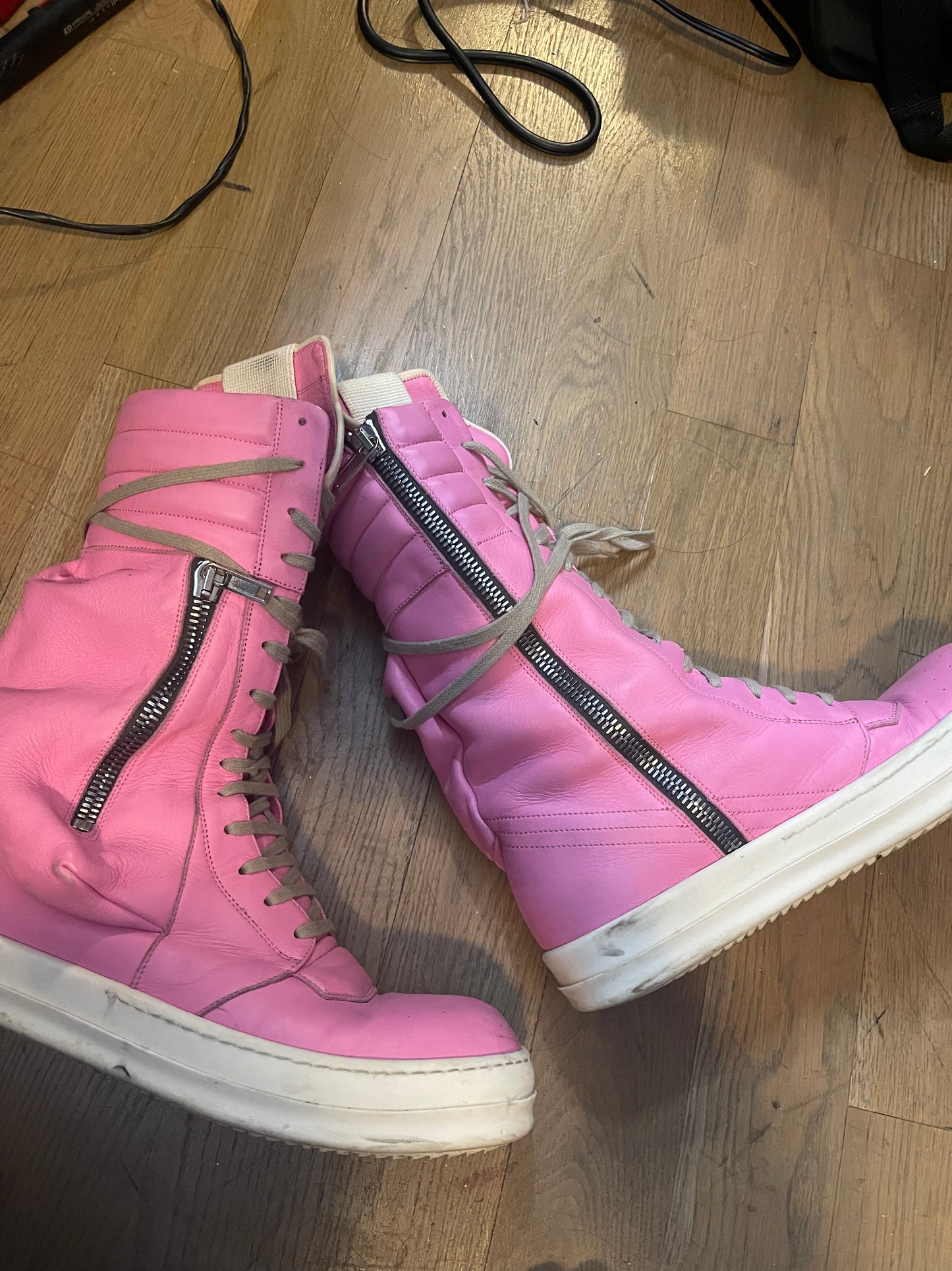 Rick Owens pop pink cargobasket size 42