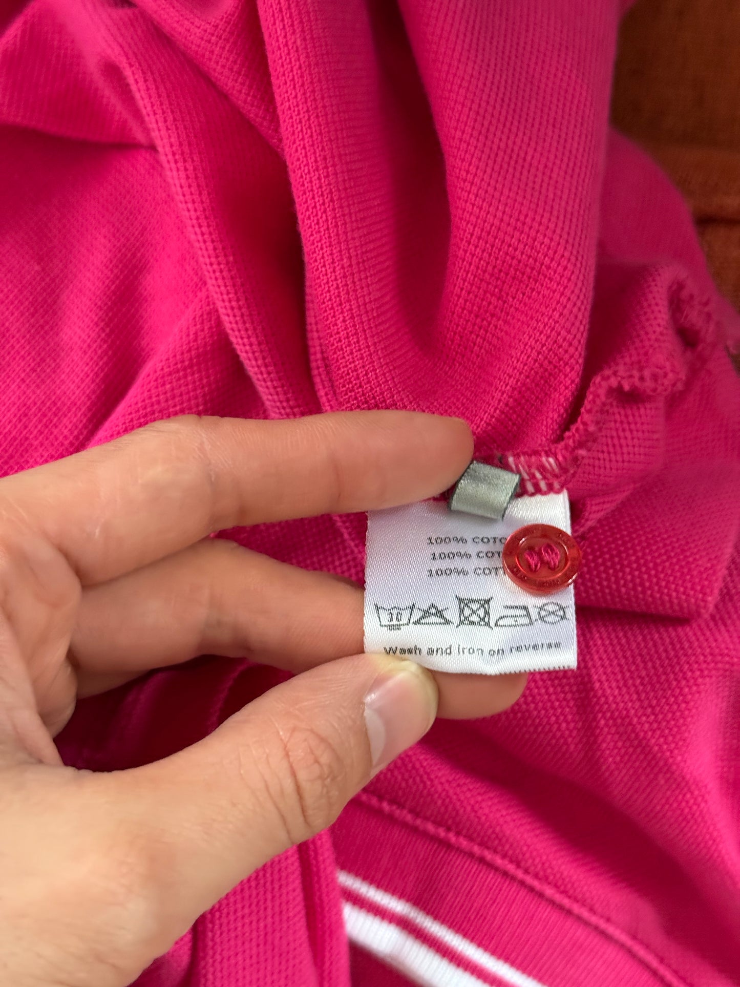 Dior Homme Hedi Slimane pink polo