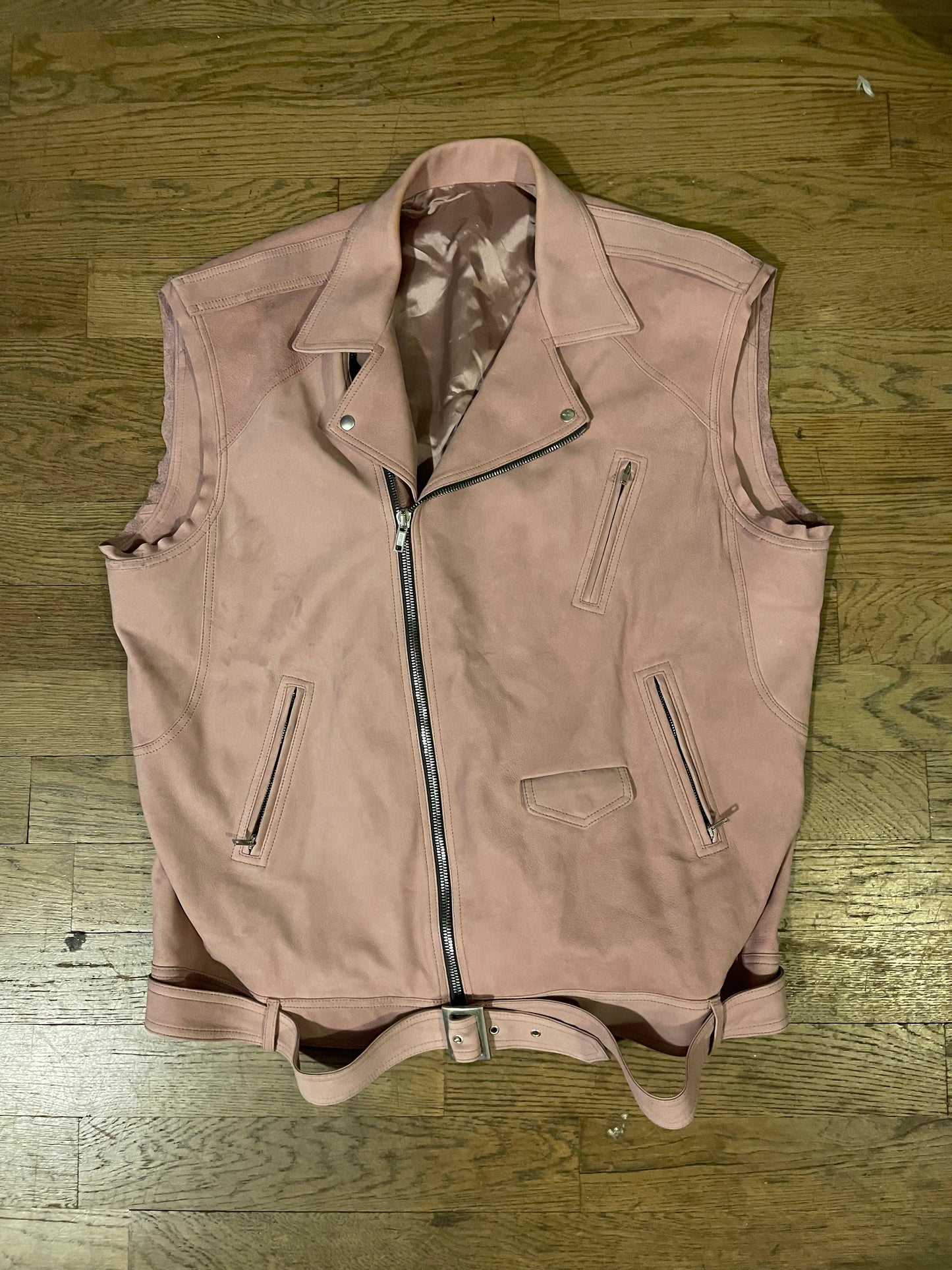 Rick Owens SS24 lido jumbo Tatlin dust pink vest