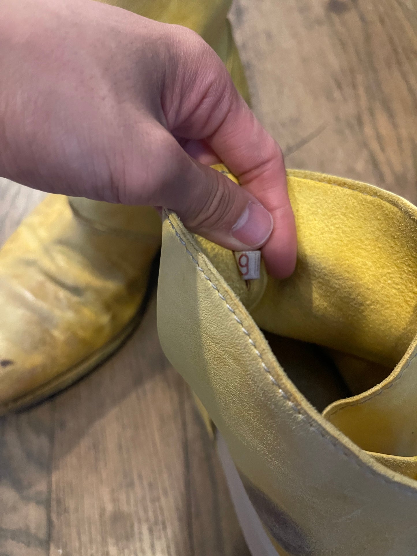 Carol Christian poell rubber band boots yellow
