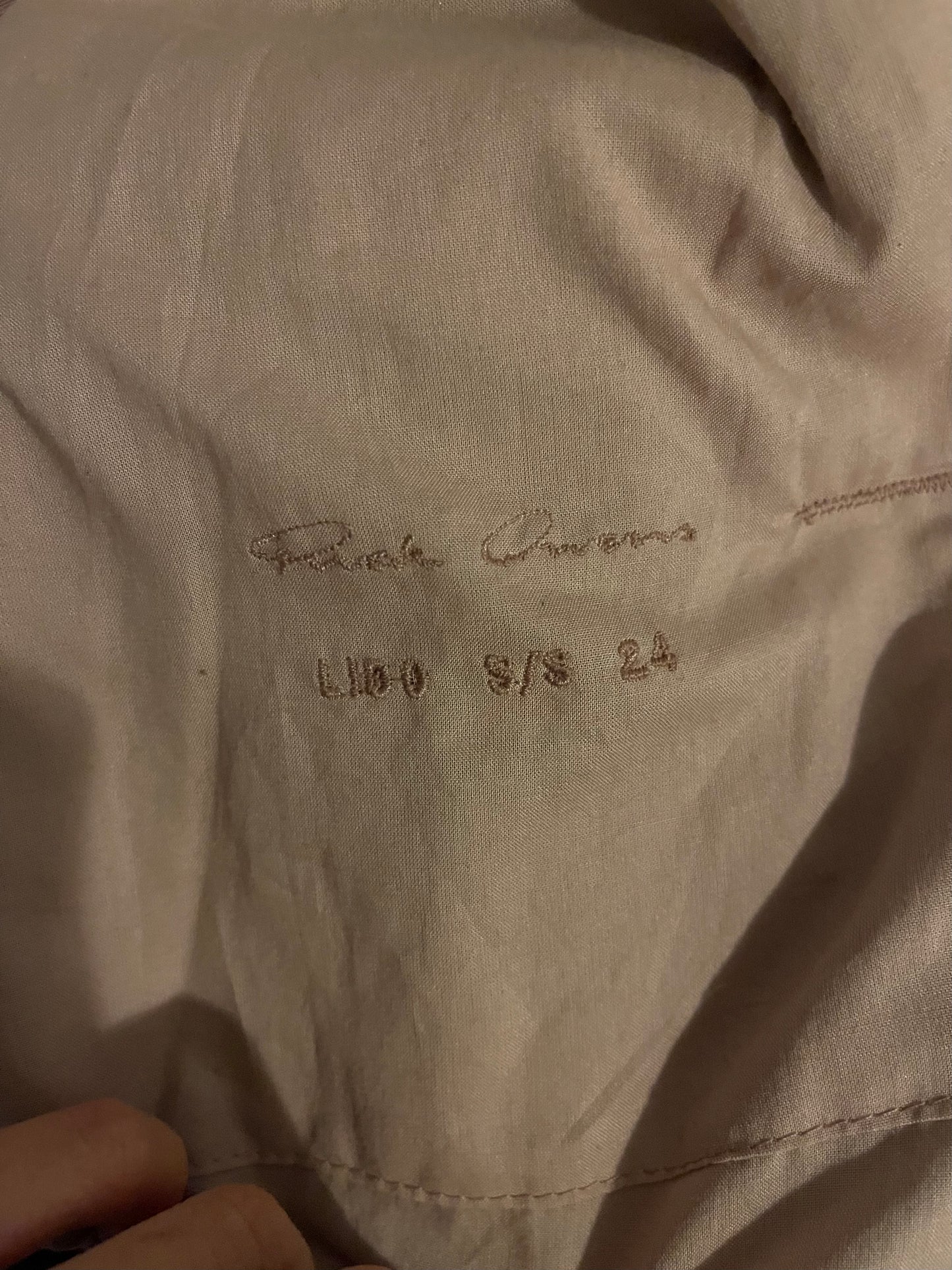 Rick Owens SS24 lido jumbo Tatlin dust pink vest