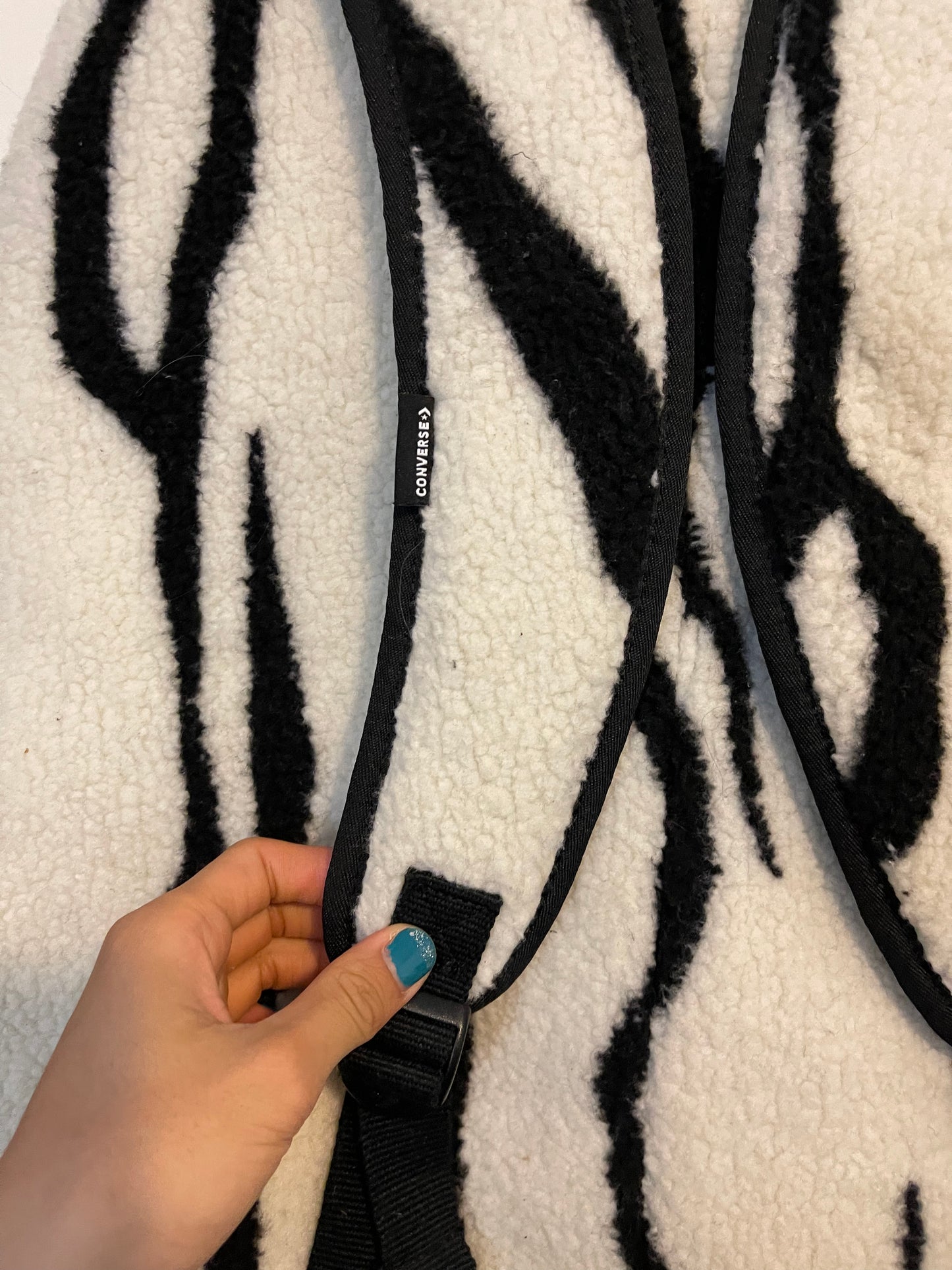 Rick Owens drkshdow oversized zebra backpack