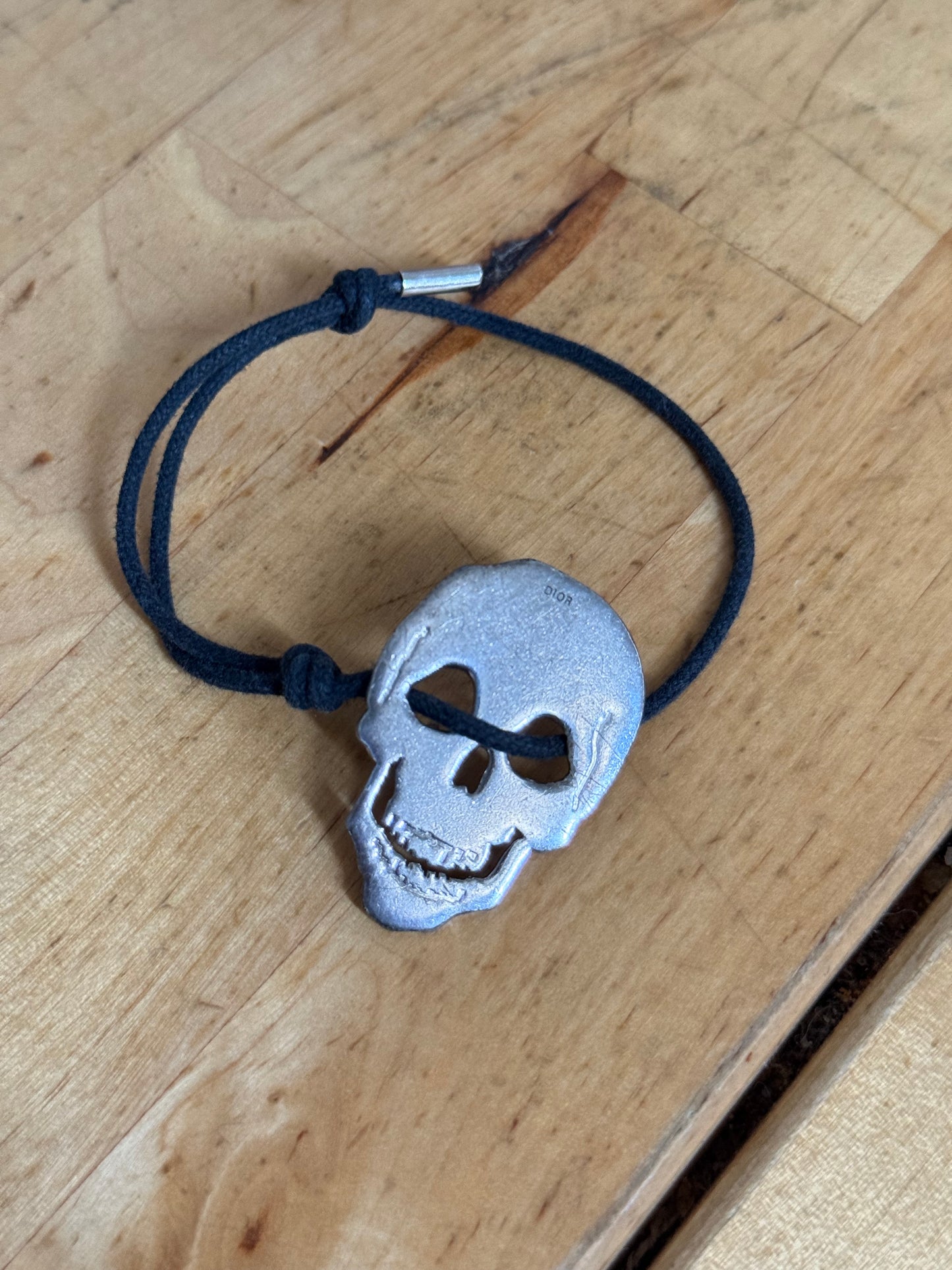 Dior Homme SS04 sterling silver skull bracelet