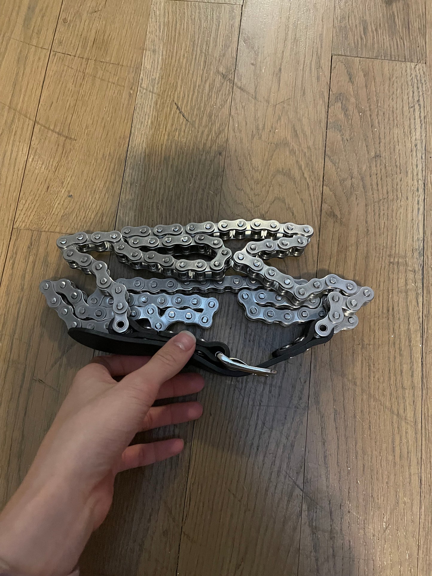 Balmain SS11 biker chain belt