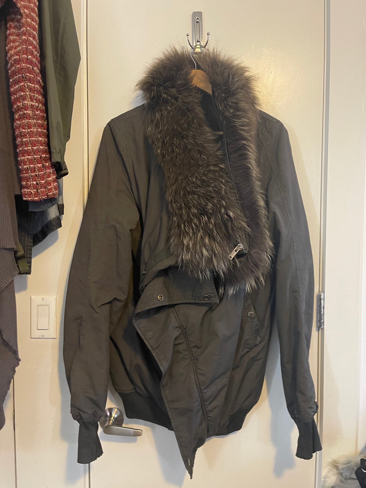 Rick Owens aw13 raccoon fur exploder jacket