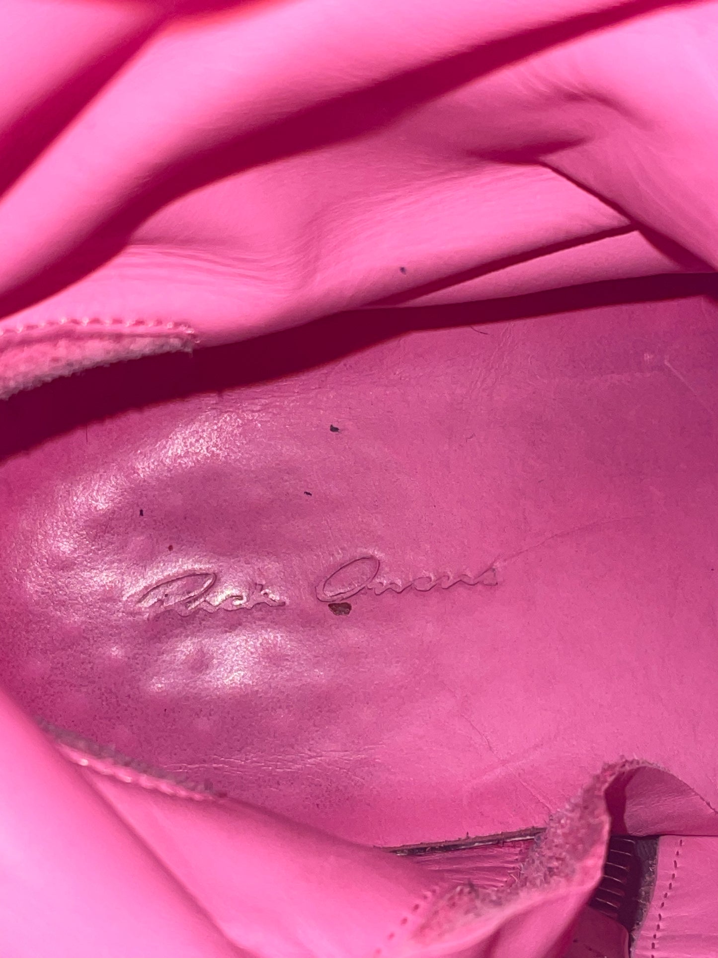 Rick Owens pop pink cargobasket size 42