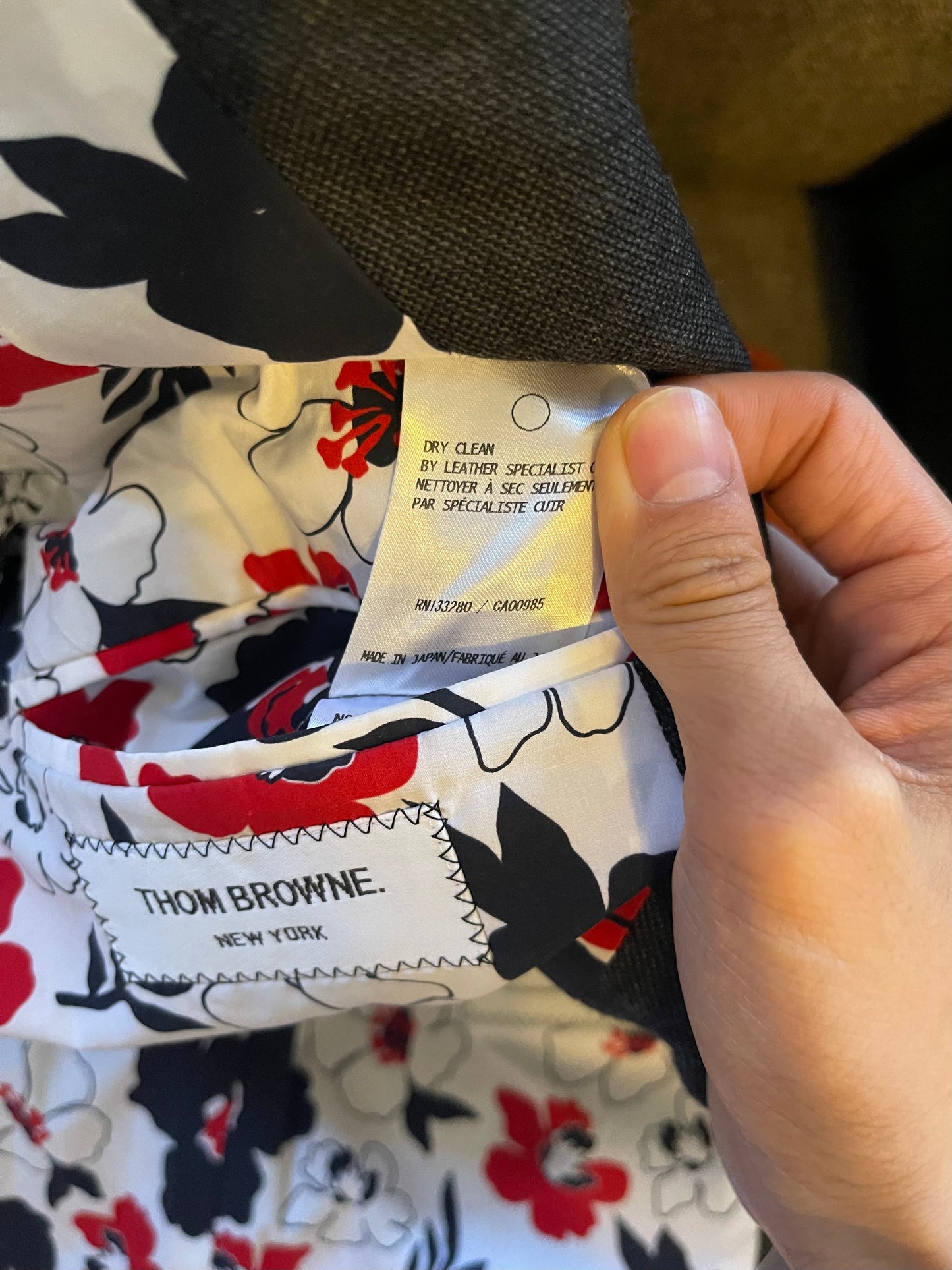 Thom browne SS17 shark fin blazer