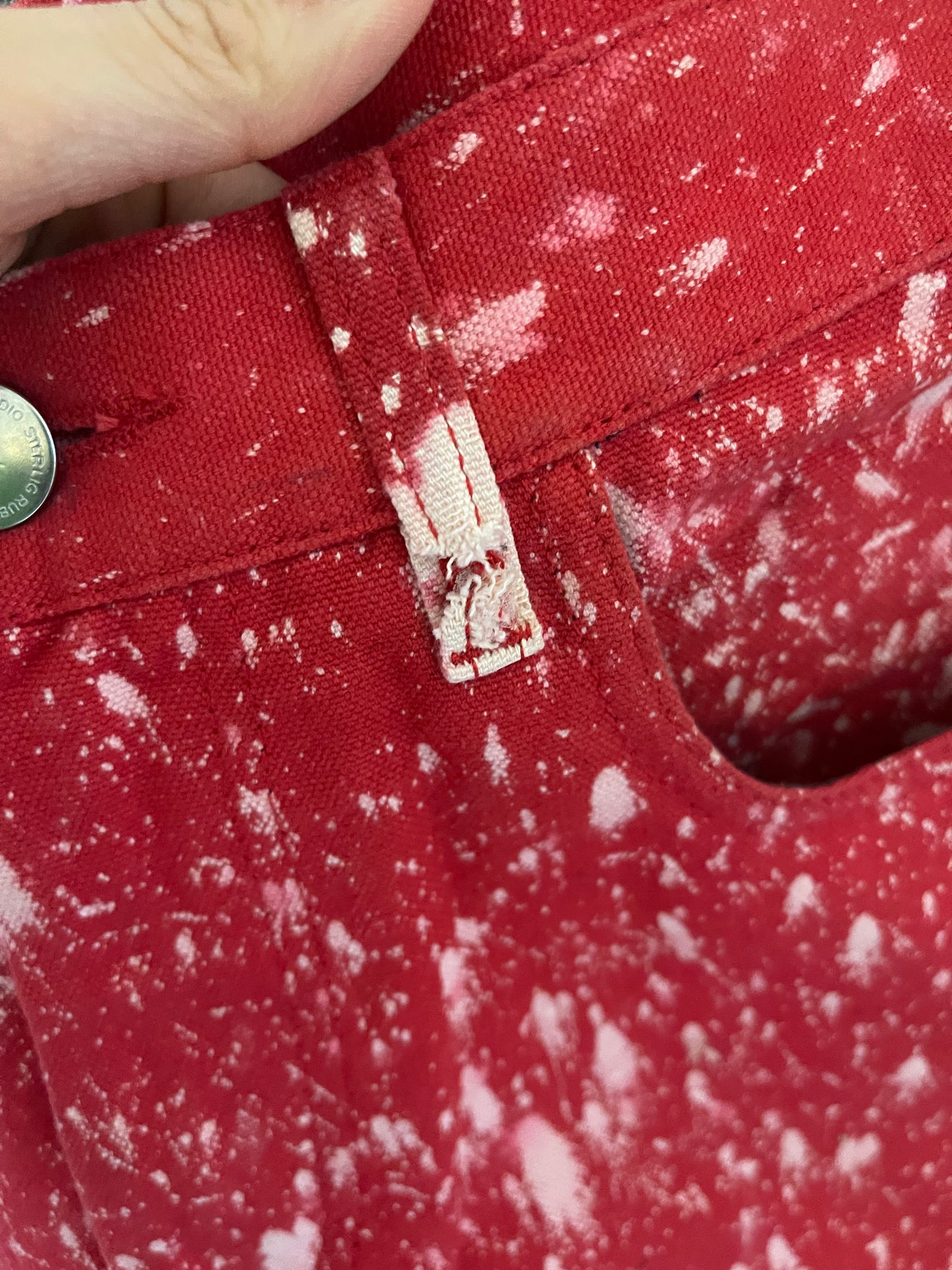 Raf Simons aw14 sterling ruby bleached pants