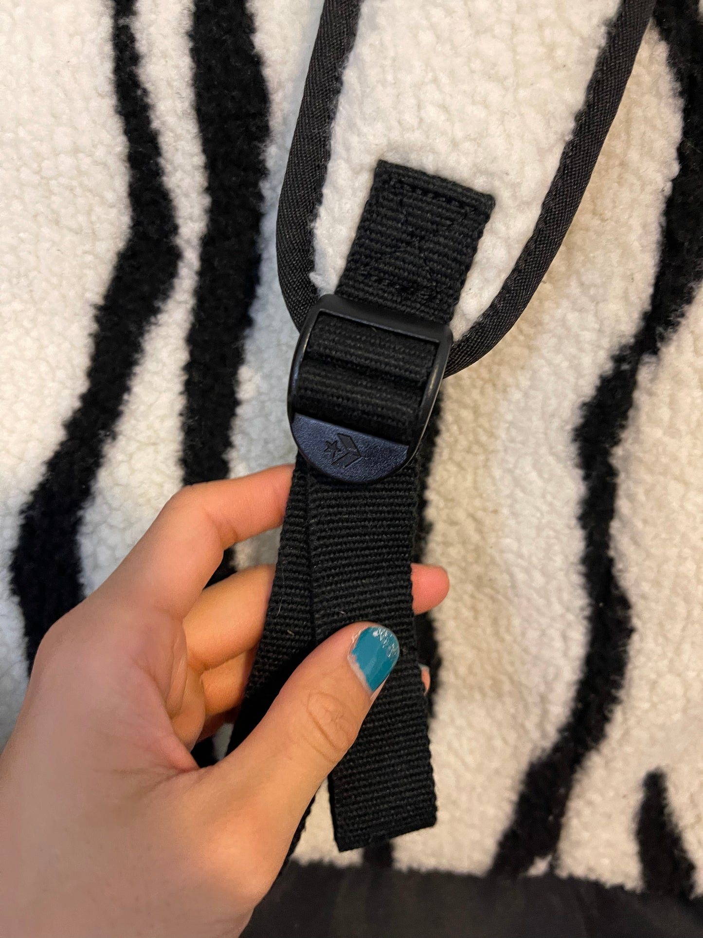 Rick Owens drkshdow oversized zebra backpack