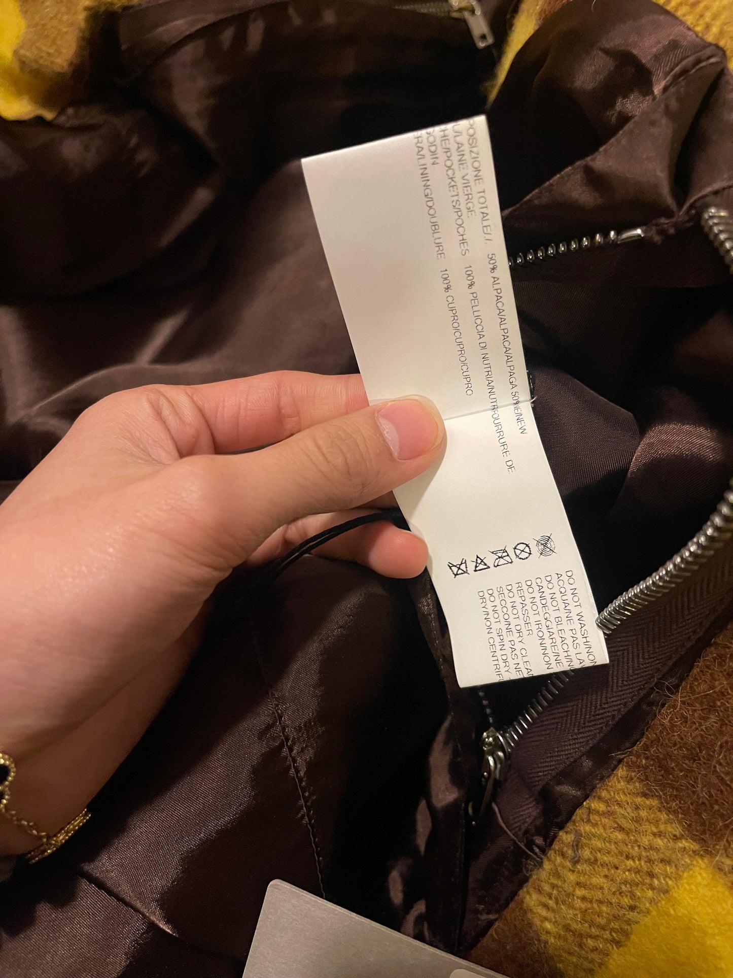 Rick Owens FW18 Sisyphus raisin plaid secret parka