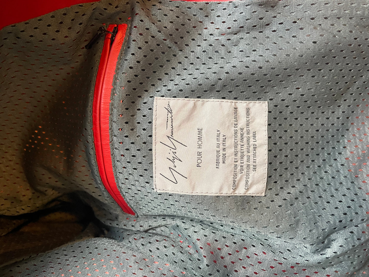 Yohji Yamamoto daniese YOHJI aw04 leather jacket