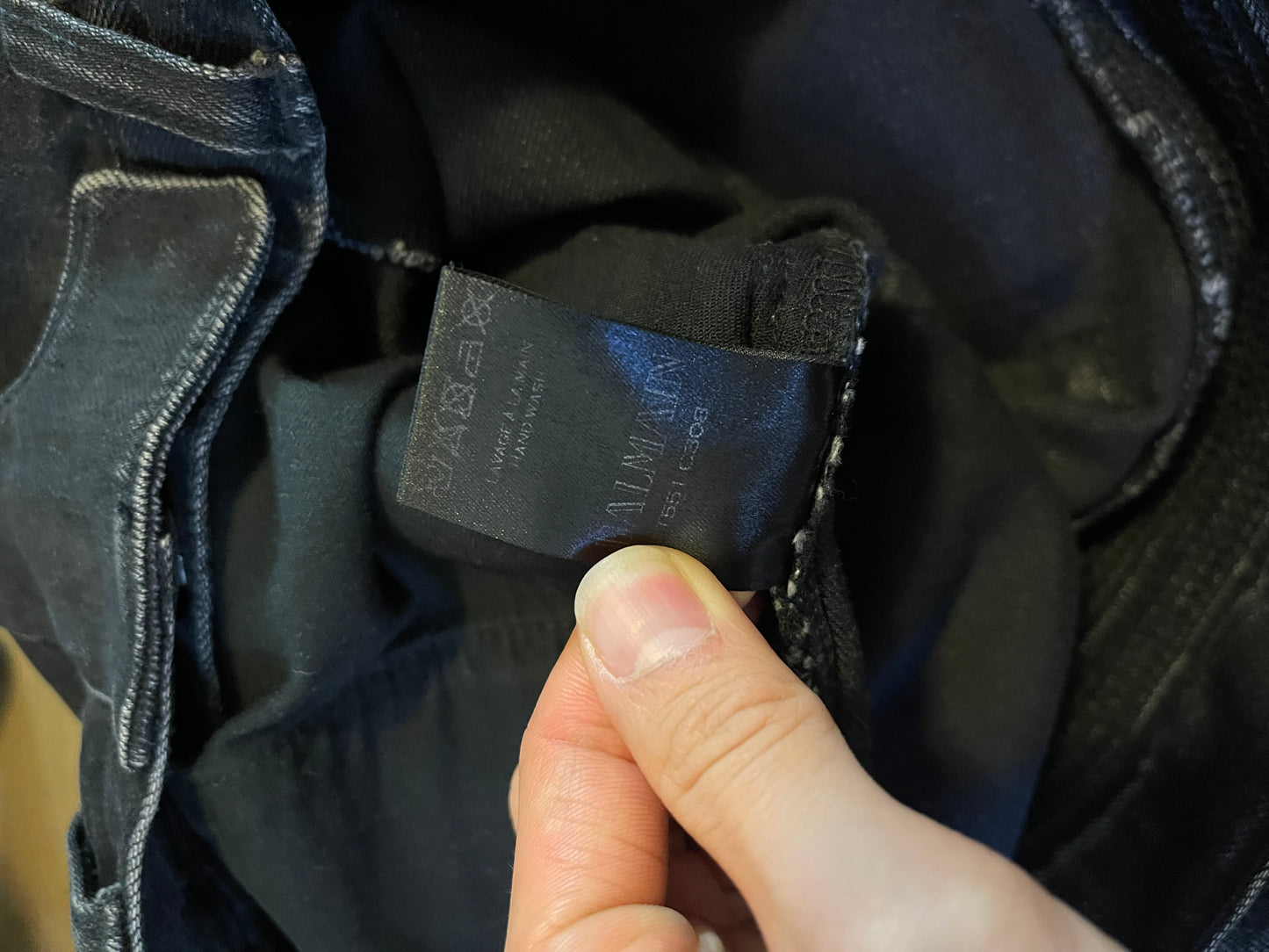 Balmain moto denim pants