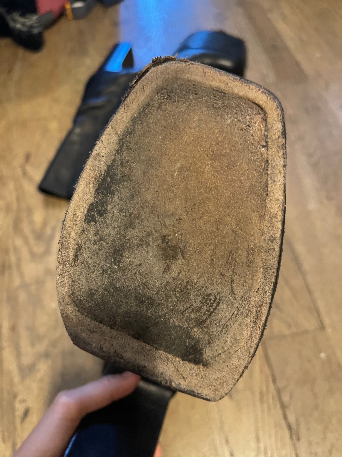 Rick Owens first iteration motorcycle kiss boots