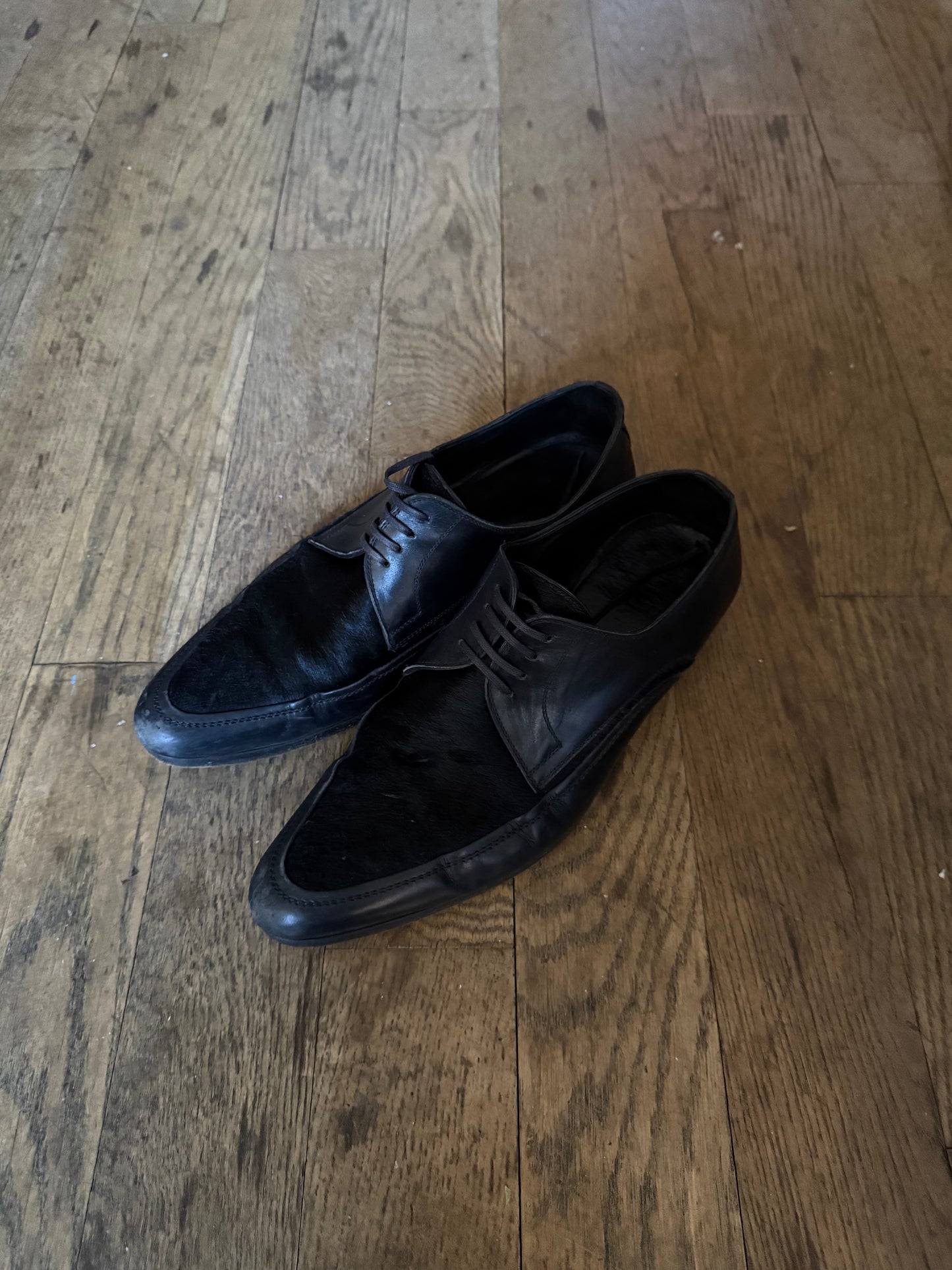 Dior Homme 05AW pony hair derby