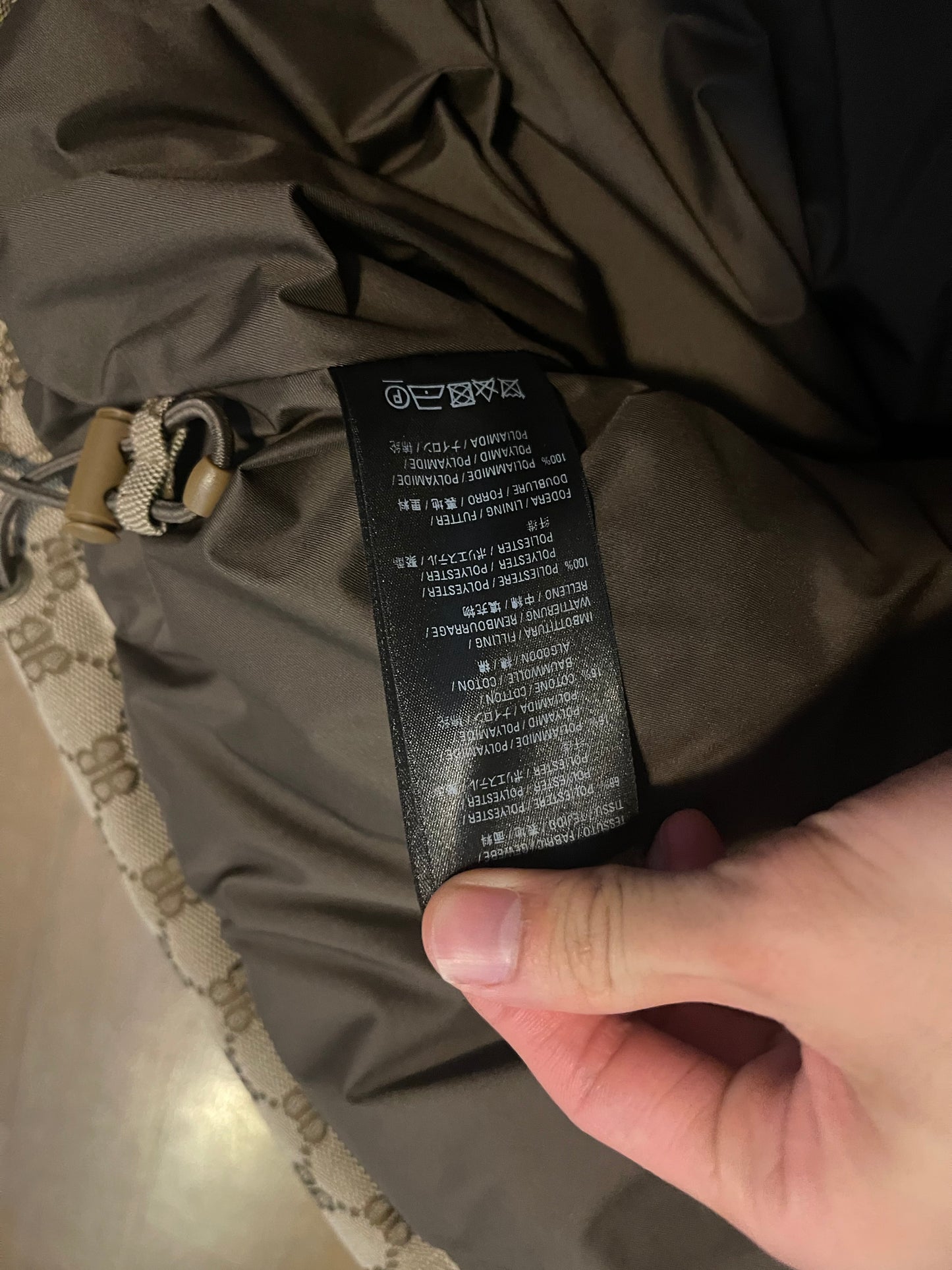 Balenciaga x Gucci c shape hacker puffer vest
