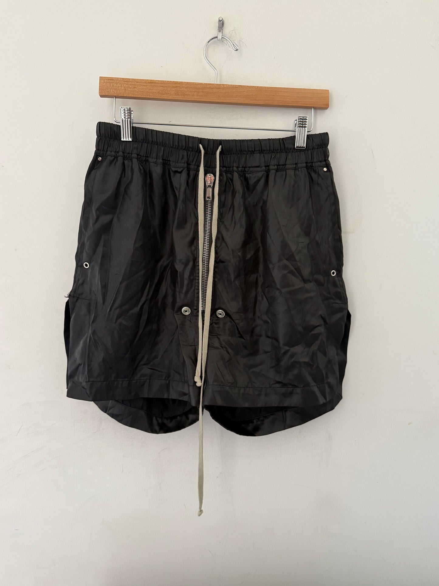 Rick Owens FW21 gethsmane satin shorts