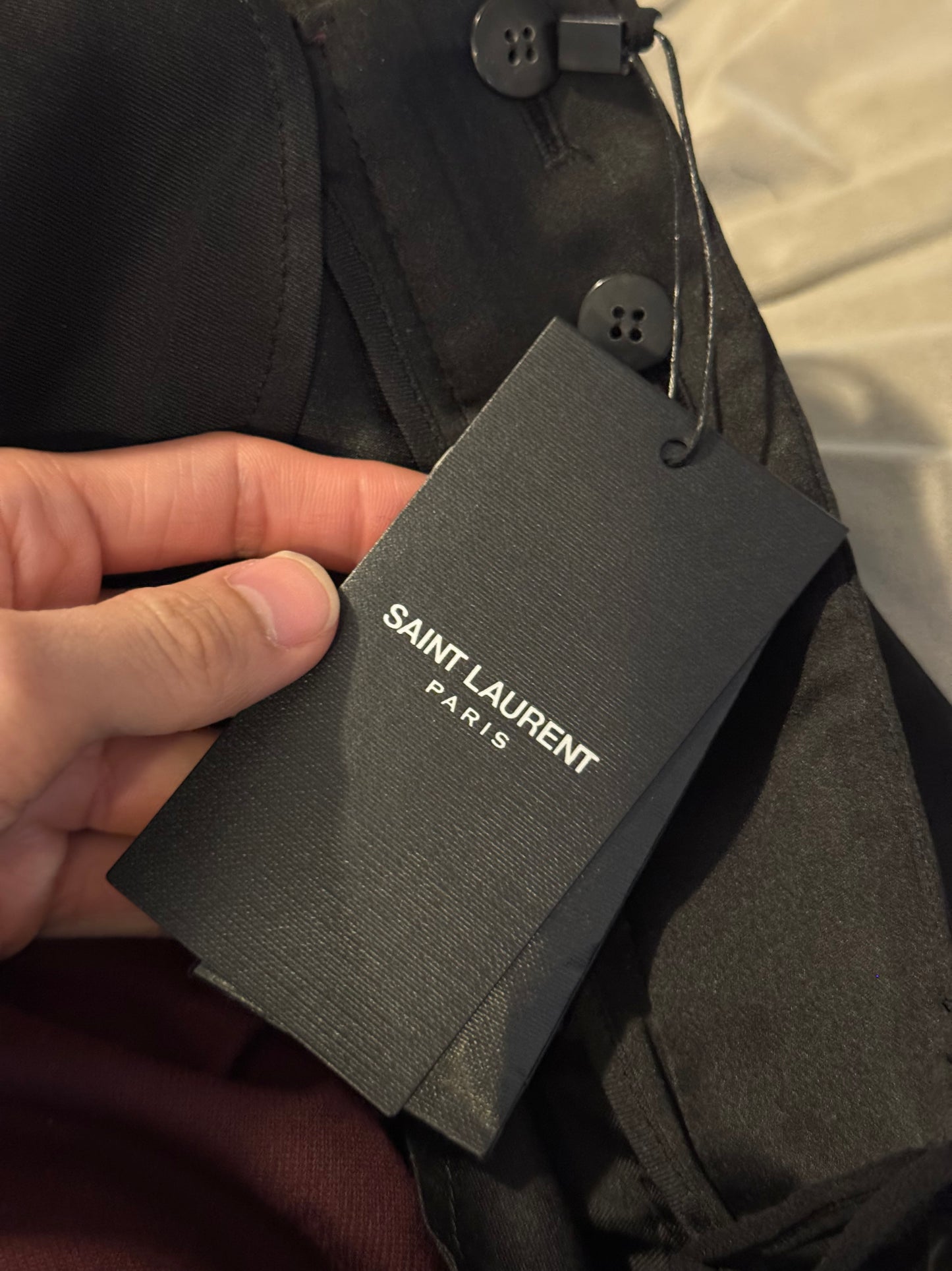 Saint Laurent 2022 velvet trousers