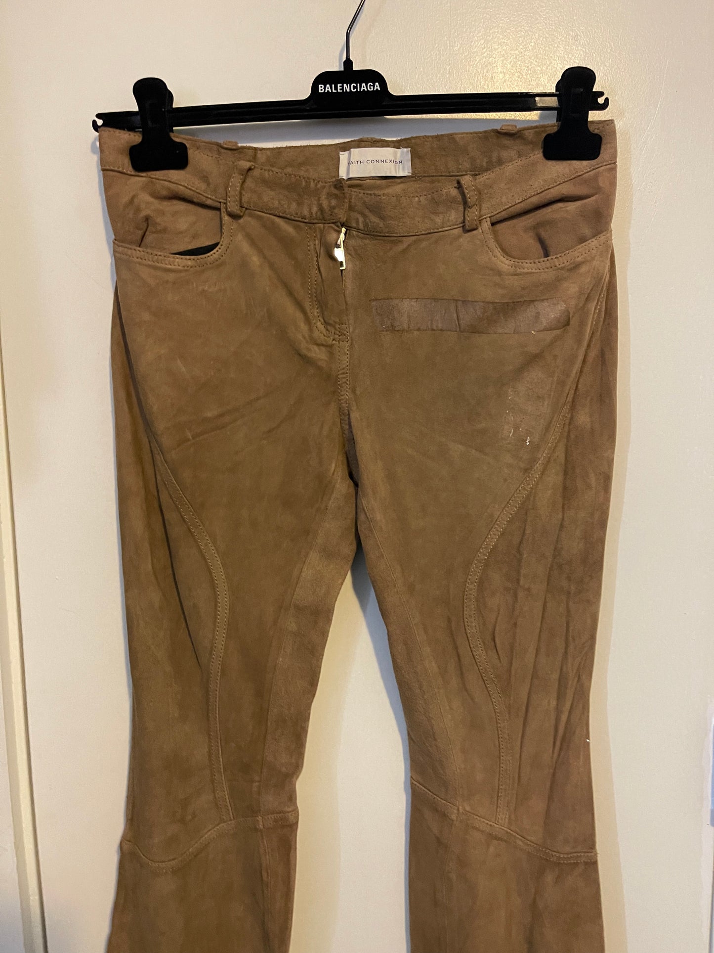 Faith connexion suede flared pants